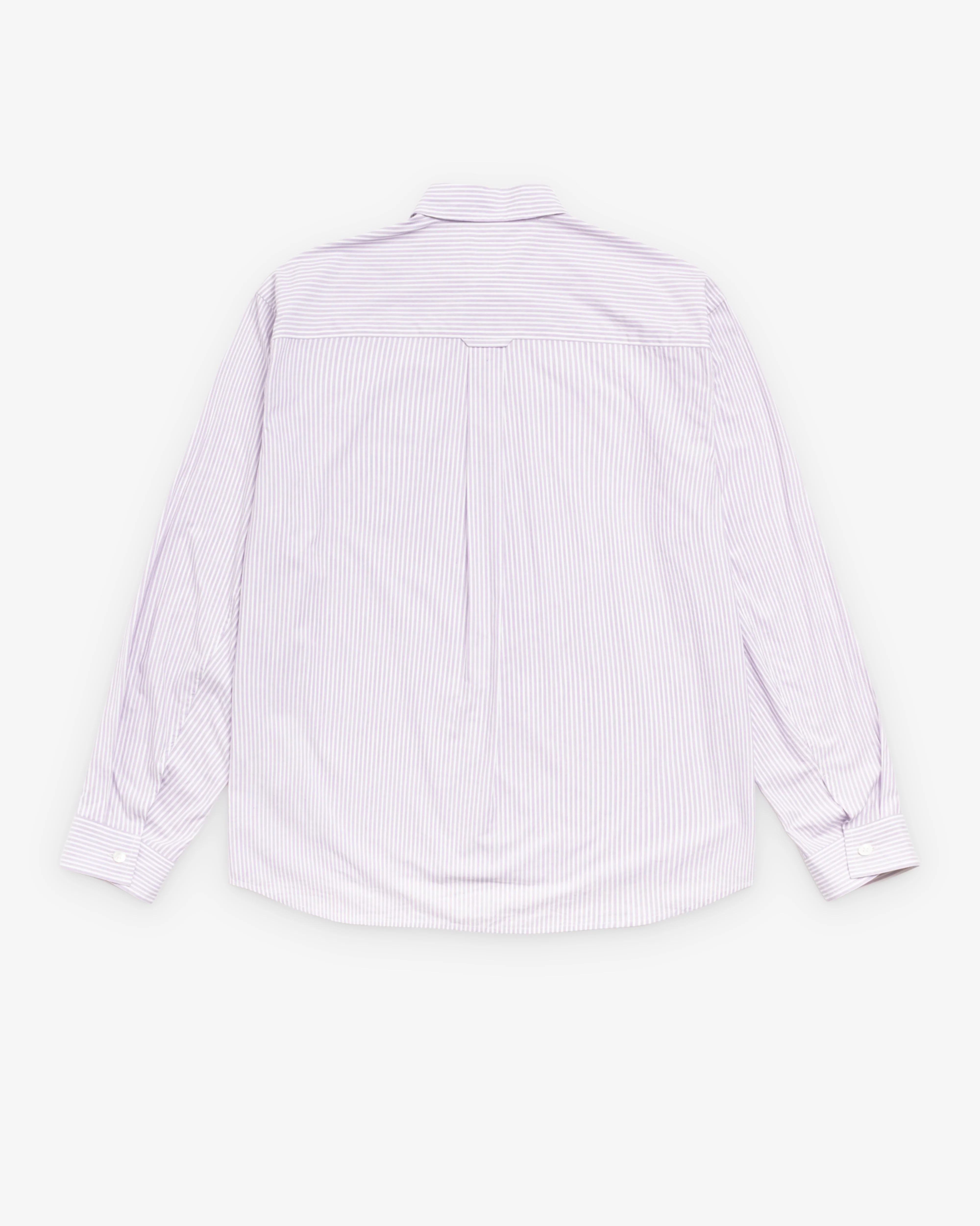 Stüssy - Men's Standard LS Shirt - (Purple Stripe)