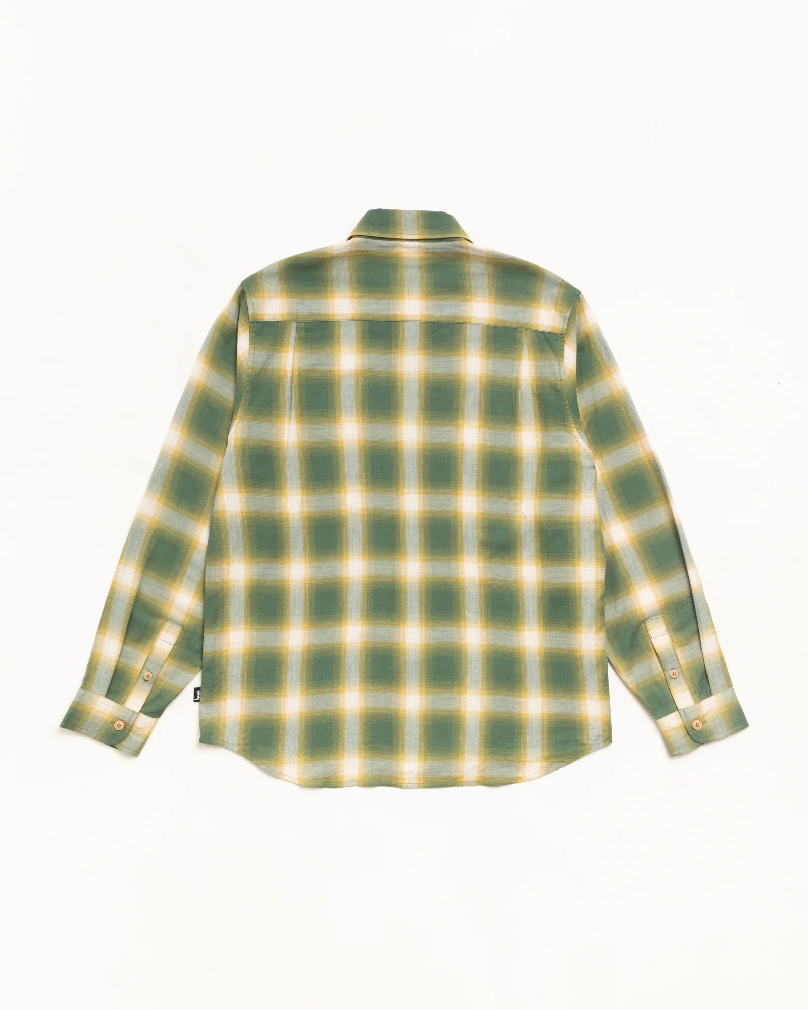 Stüssy - Men's Beach Ombre Plaid Shirt - (Green)