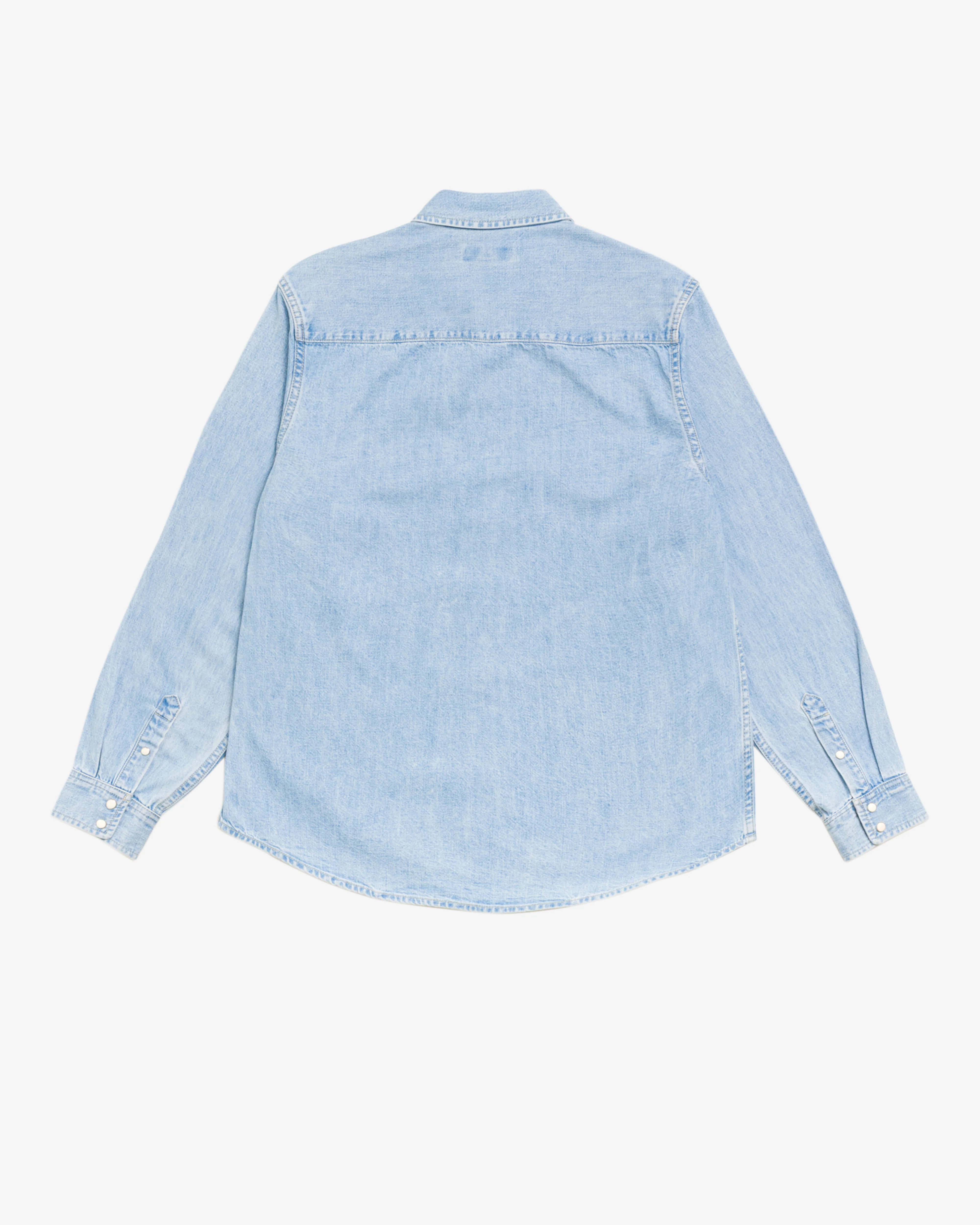 Stüssy - Men's Denim Western Shirt - (Light Wash)