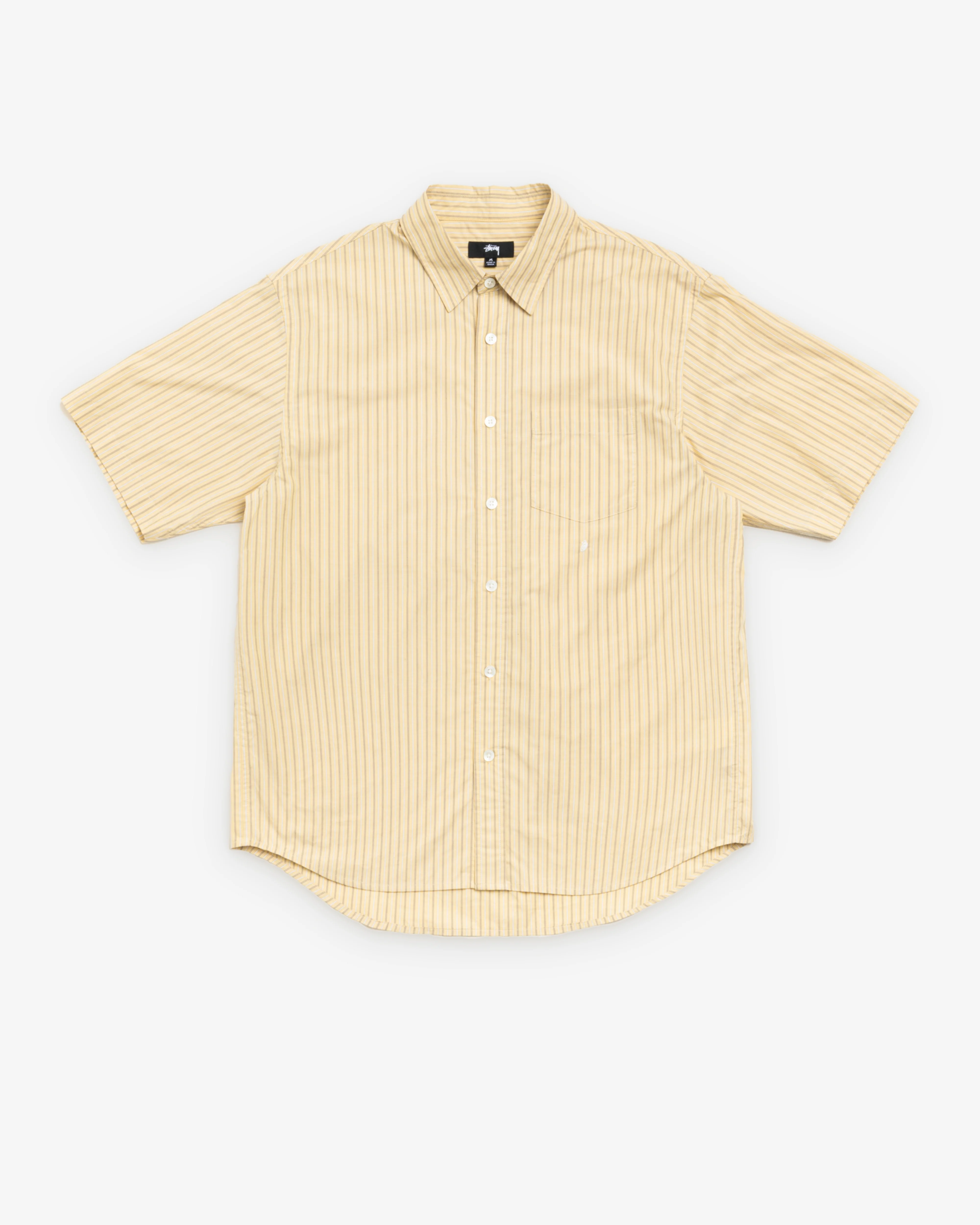 Stüssy - Men's Standard SS Shirt - (Yellow Stripe)