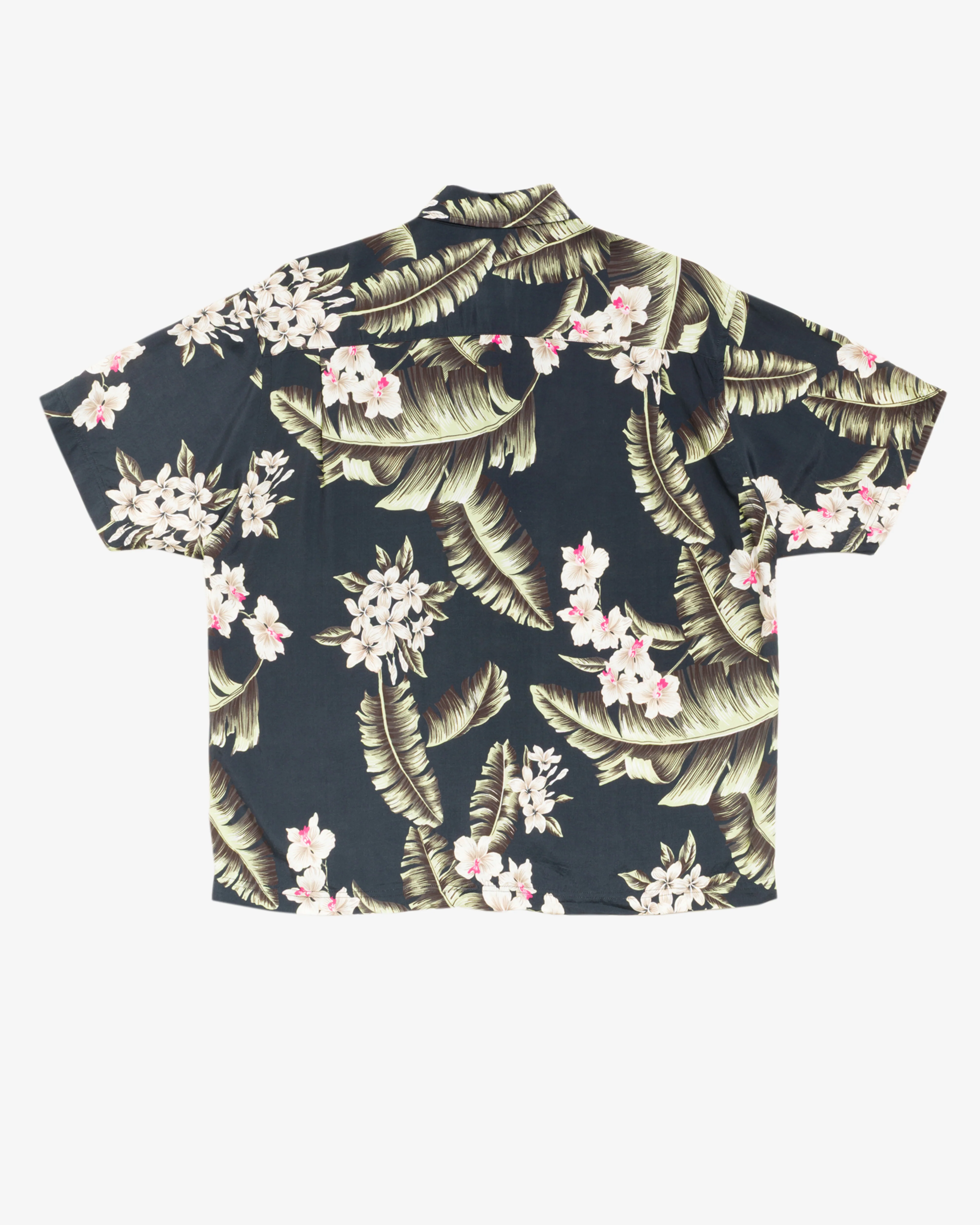 Stüssy - Men's Hawaiian Floral SS Shirt - (Black)