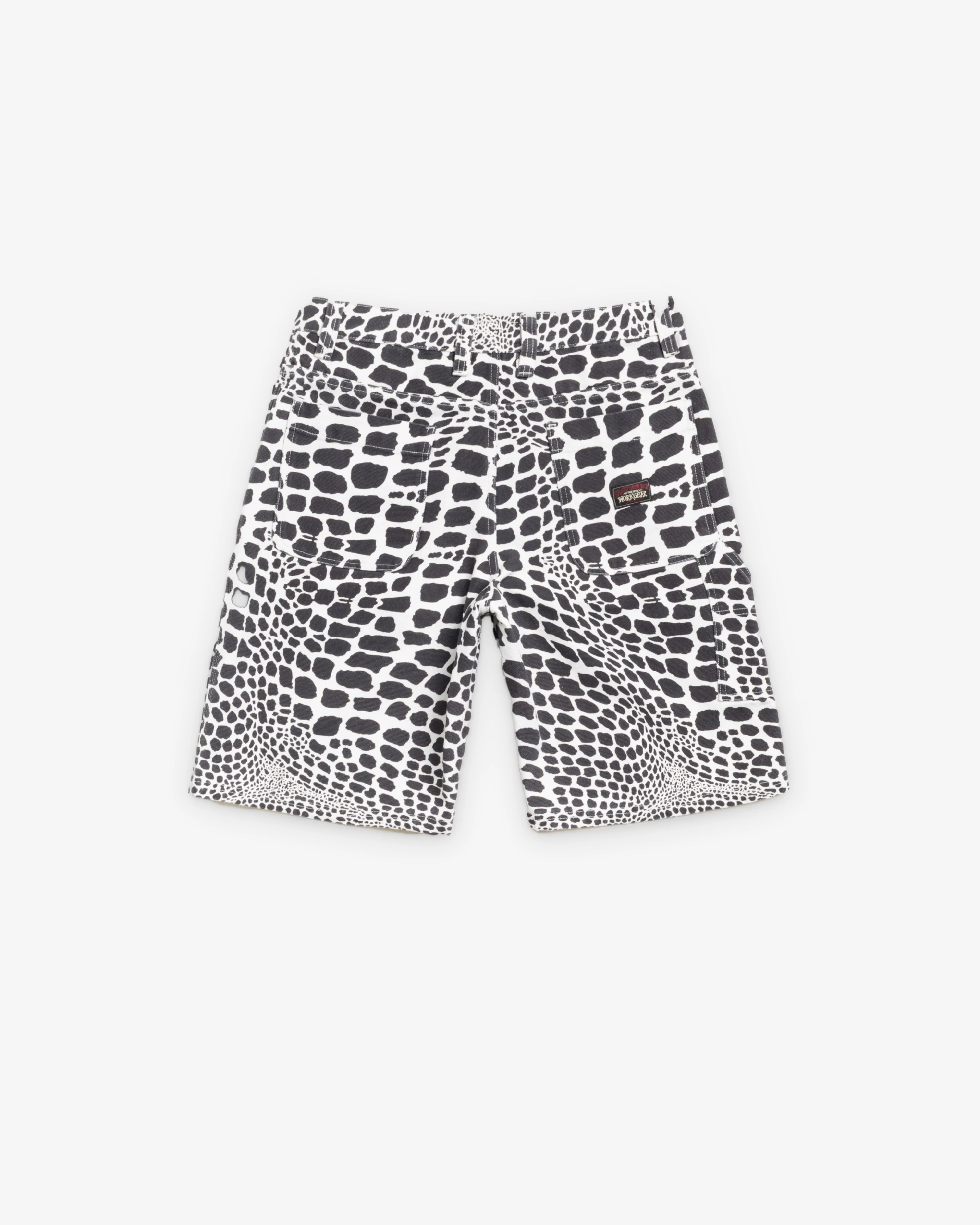 Stüssy - Men's Work Short Canvas - (White Snake Skin)