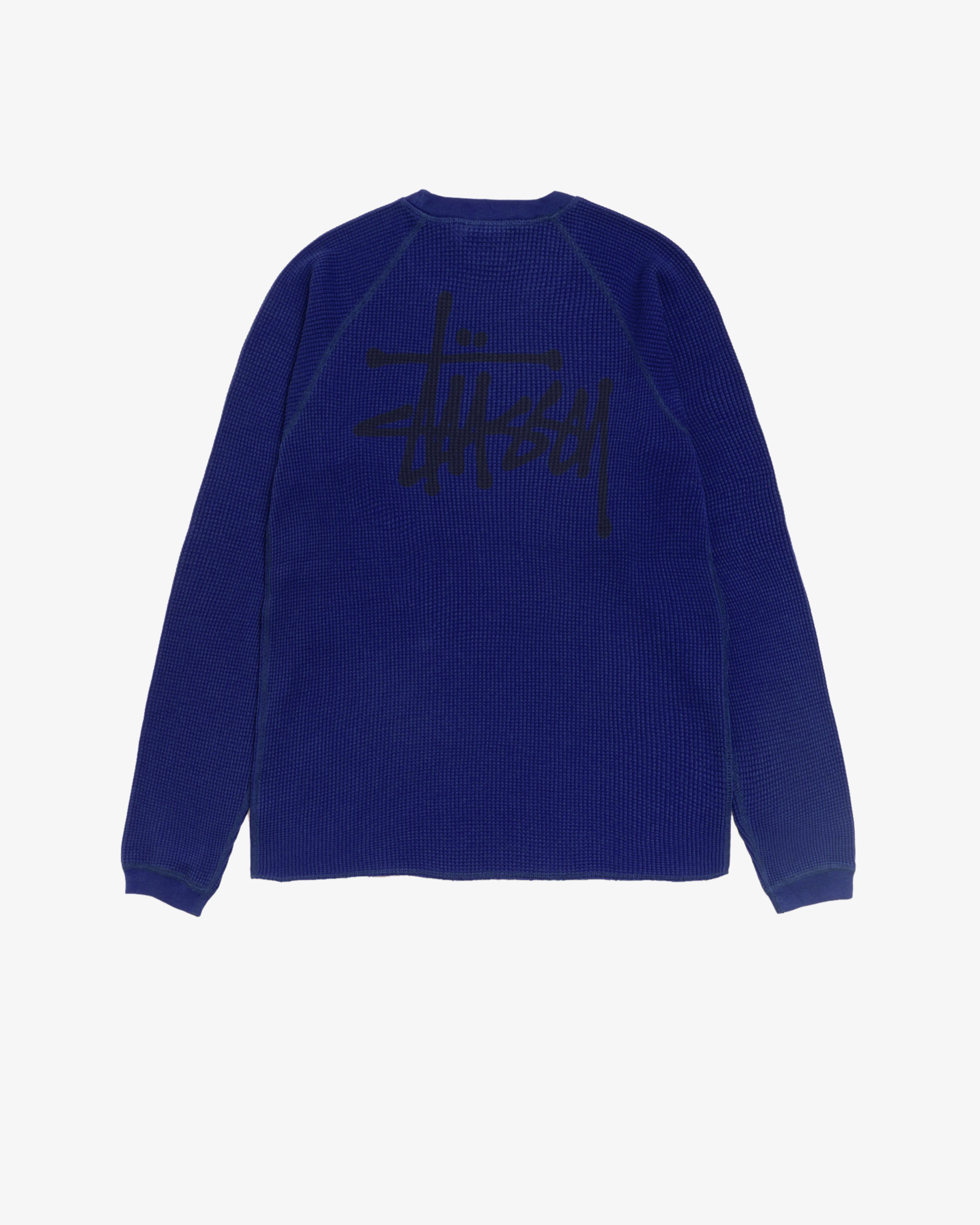 Stüssy - Men's Raglan Thermal Basic Stock - (Indigo)