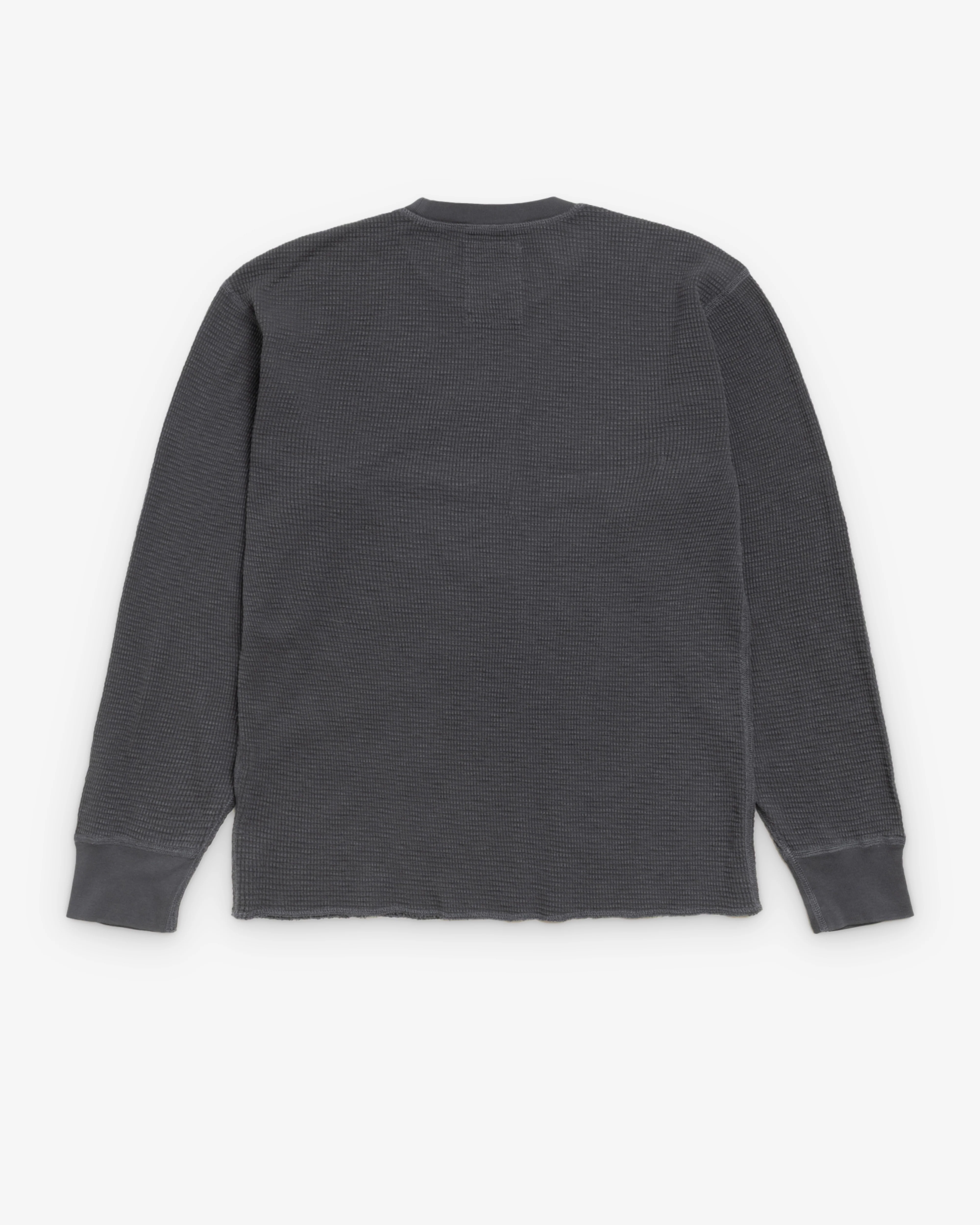 Stüssy - Men's Pigment Dyed Long Sleeve Thermal - (Faded Black)