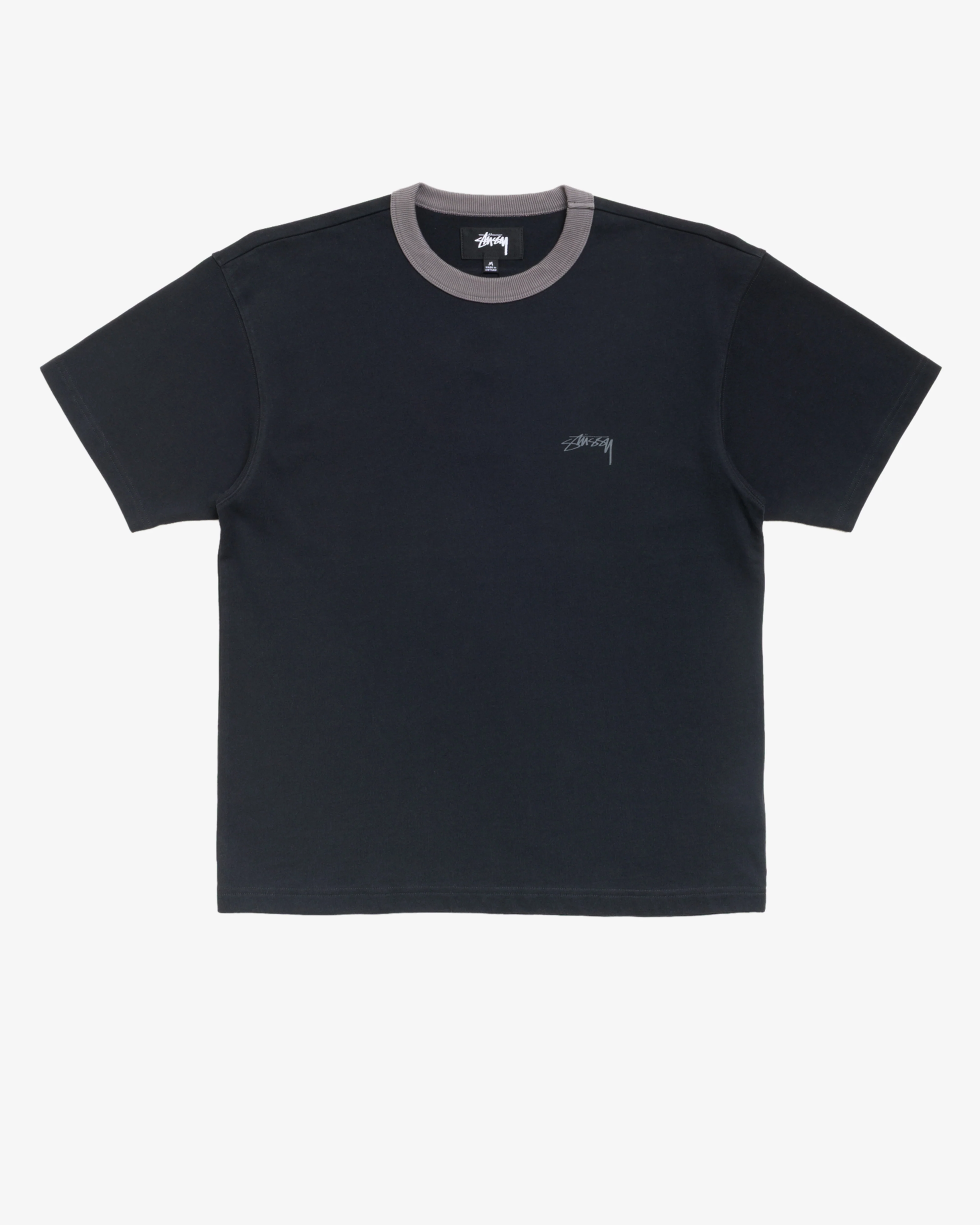 Stüssy - Men's SS Ringer Tee - (Black)