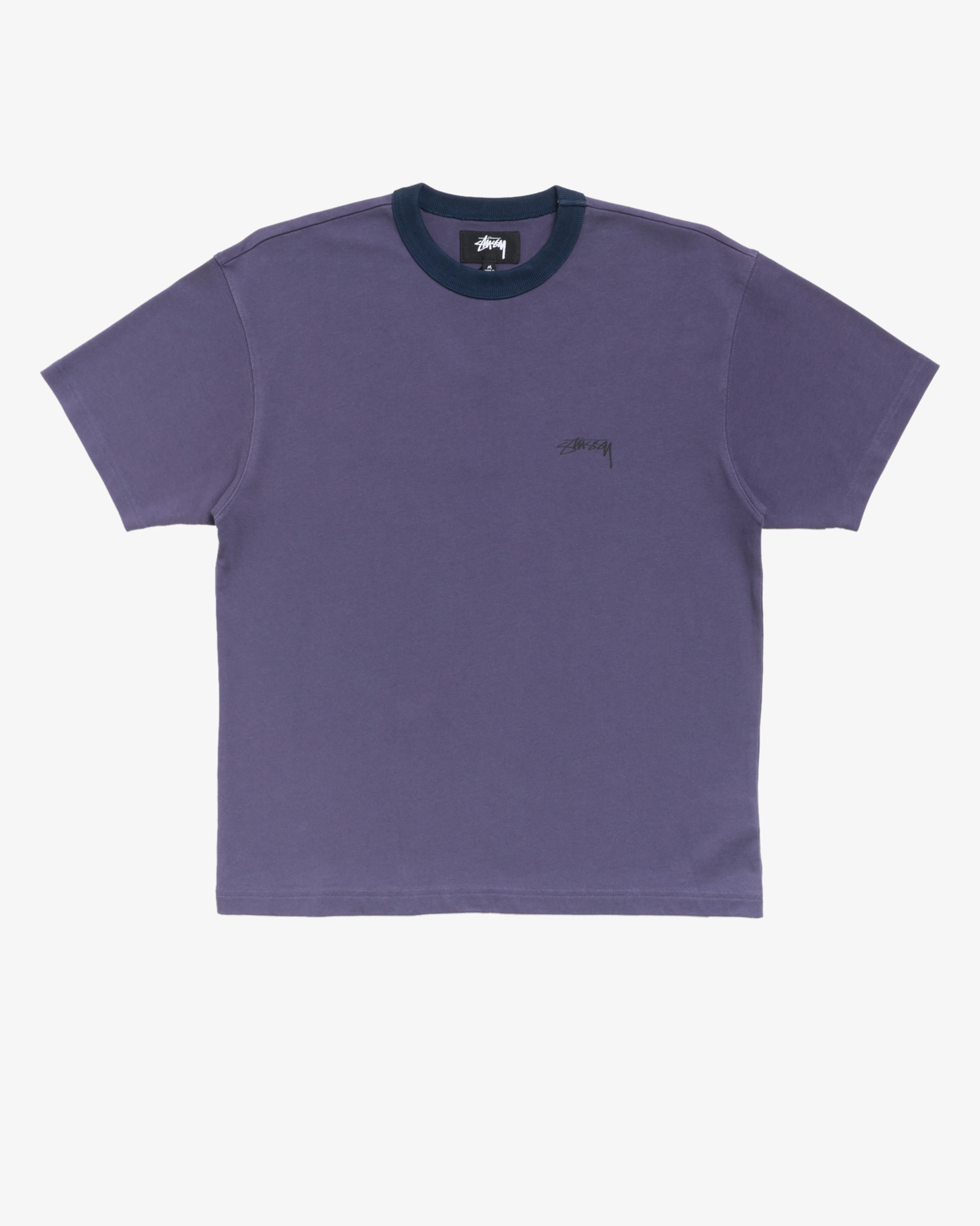 Stüssy - Men's SS Ringer Tee - (Blue)