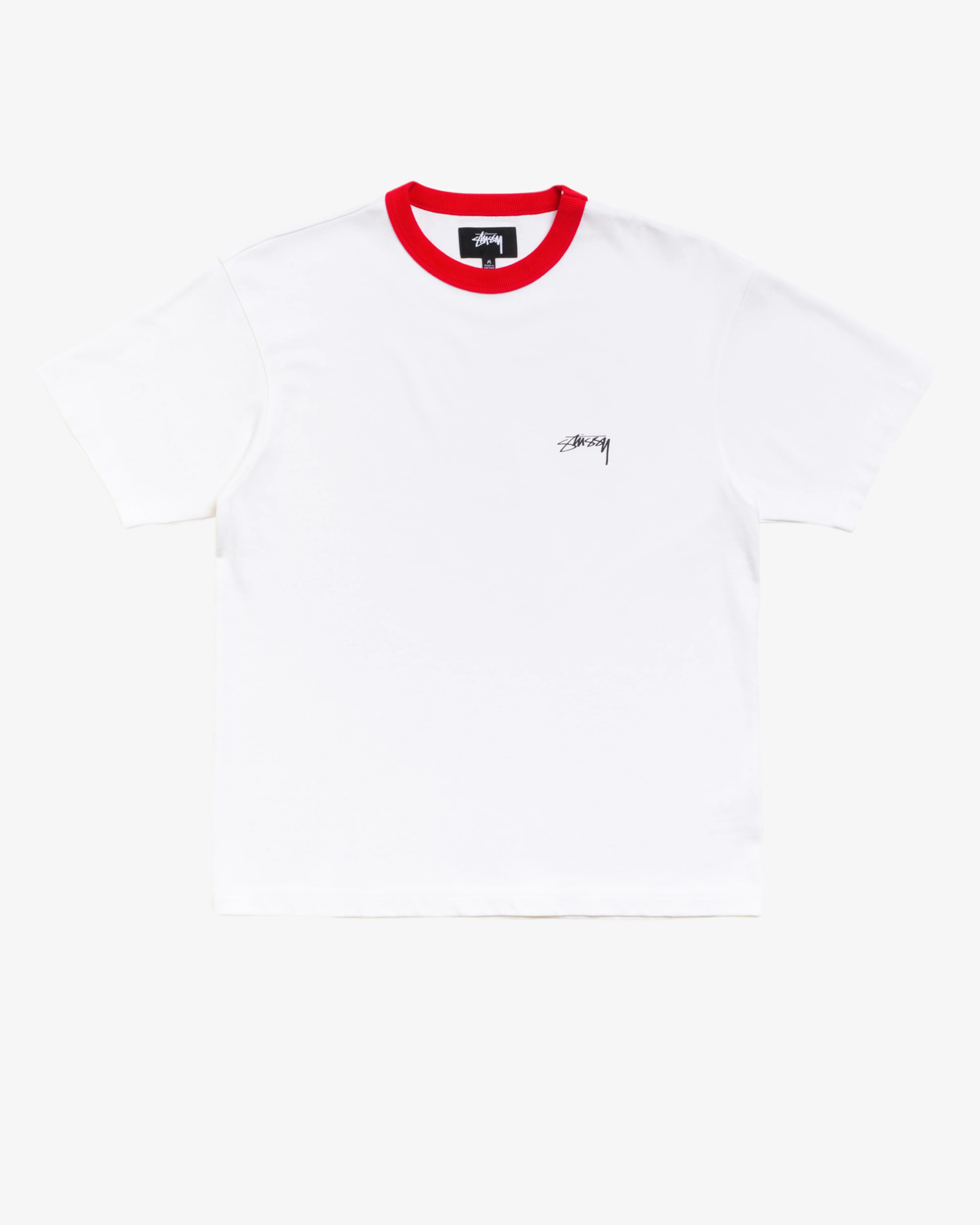 Stüssy - Men's SS Ringer Tee - (White)