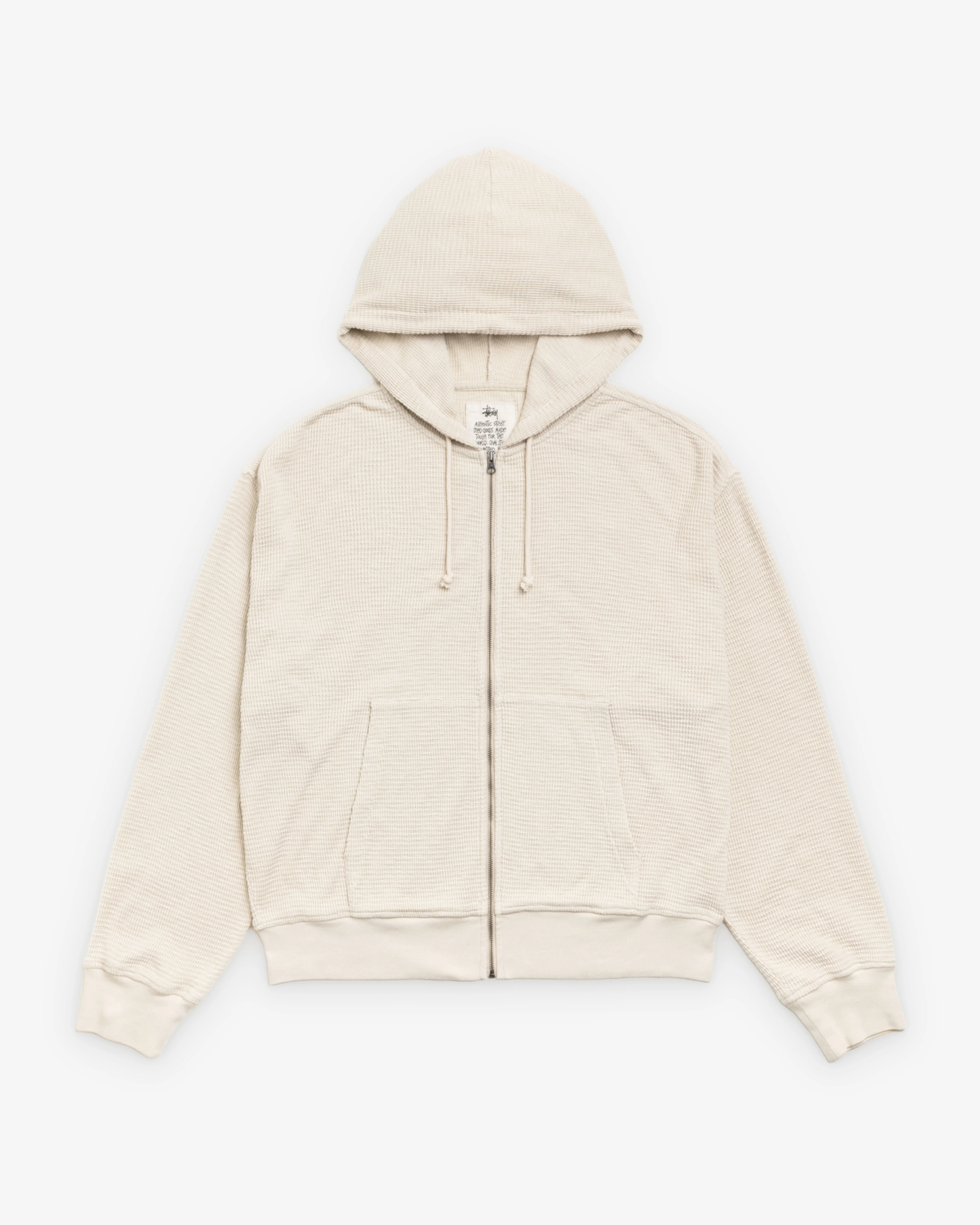 Stüssy - Men's Light Weight Thermal Hoodie - (Bone)