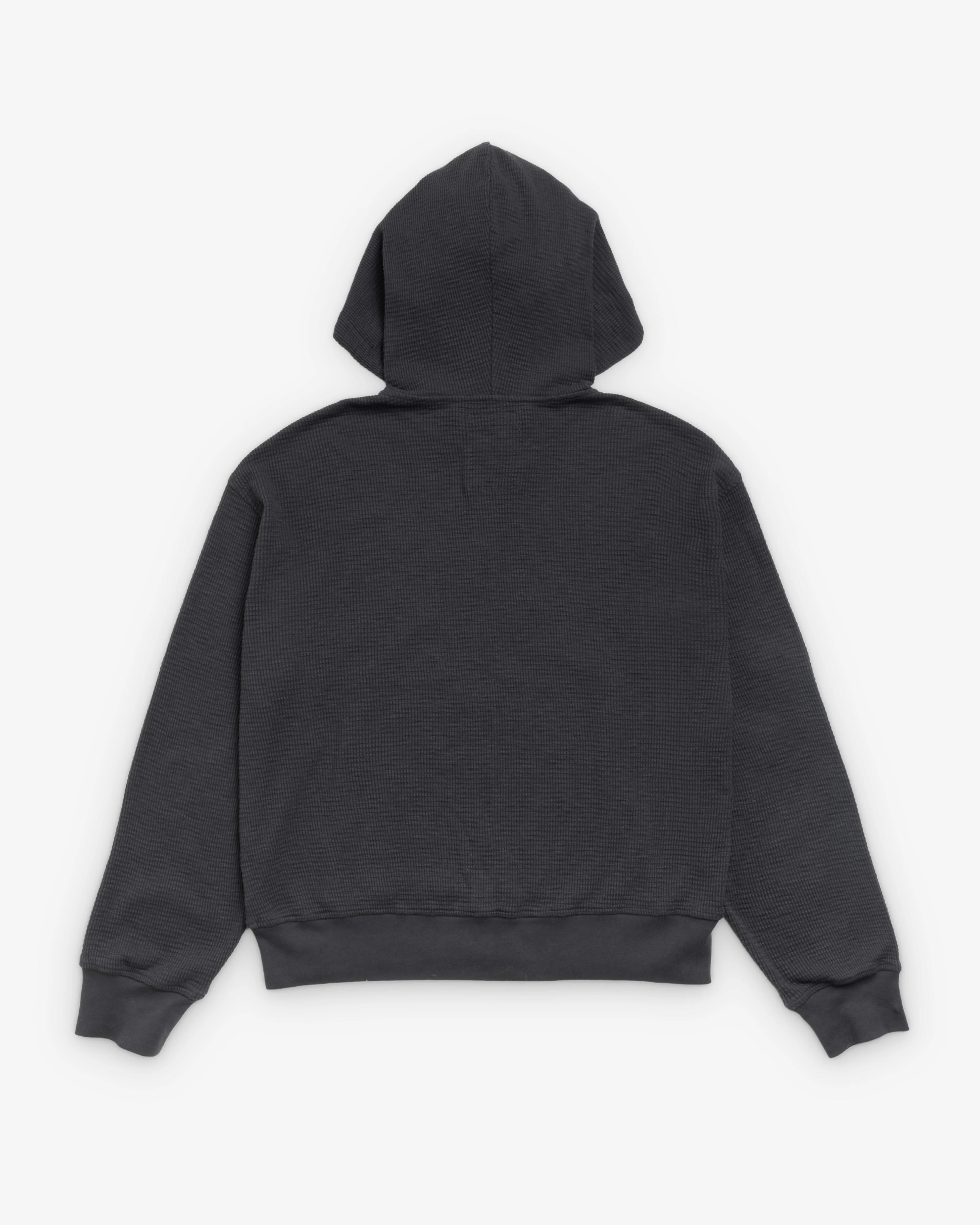 Stüssy - Men's Light Weight Thermal Hoodie - (Faded Black)