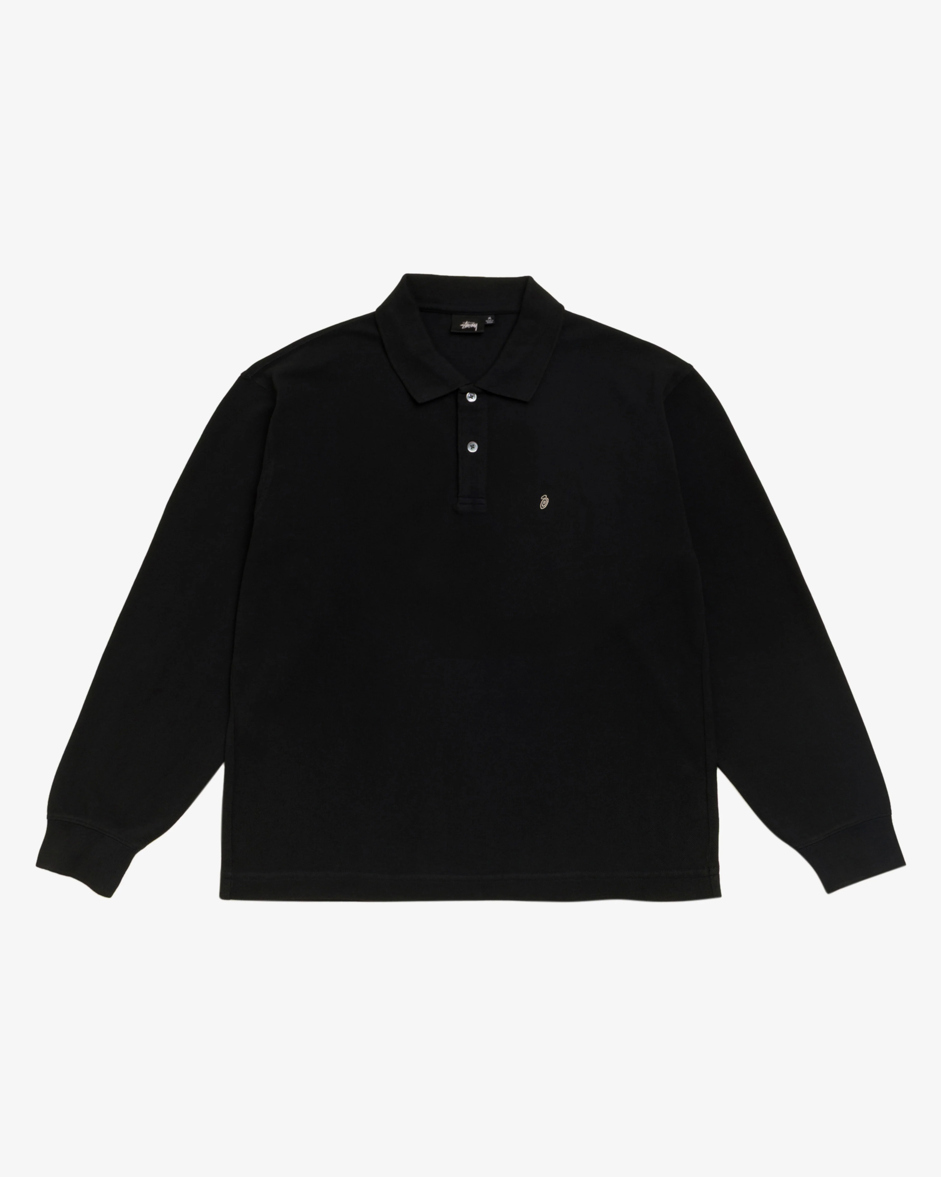Stüssy - Men's Classic LS Pique Polo - (Black)