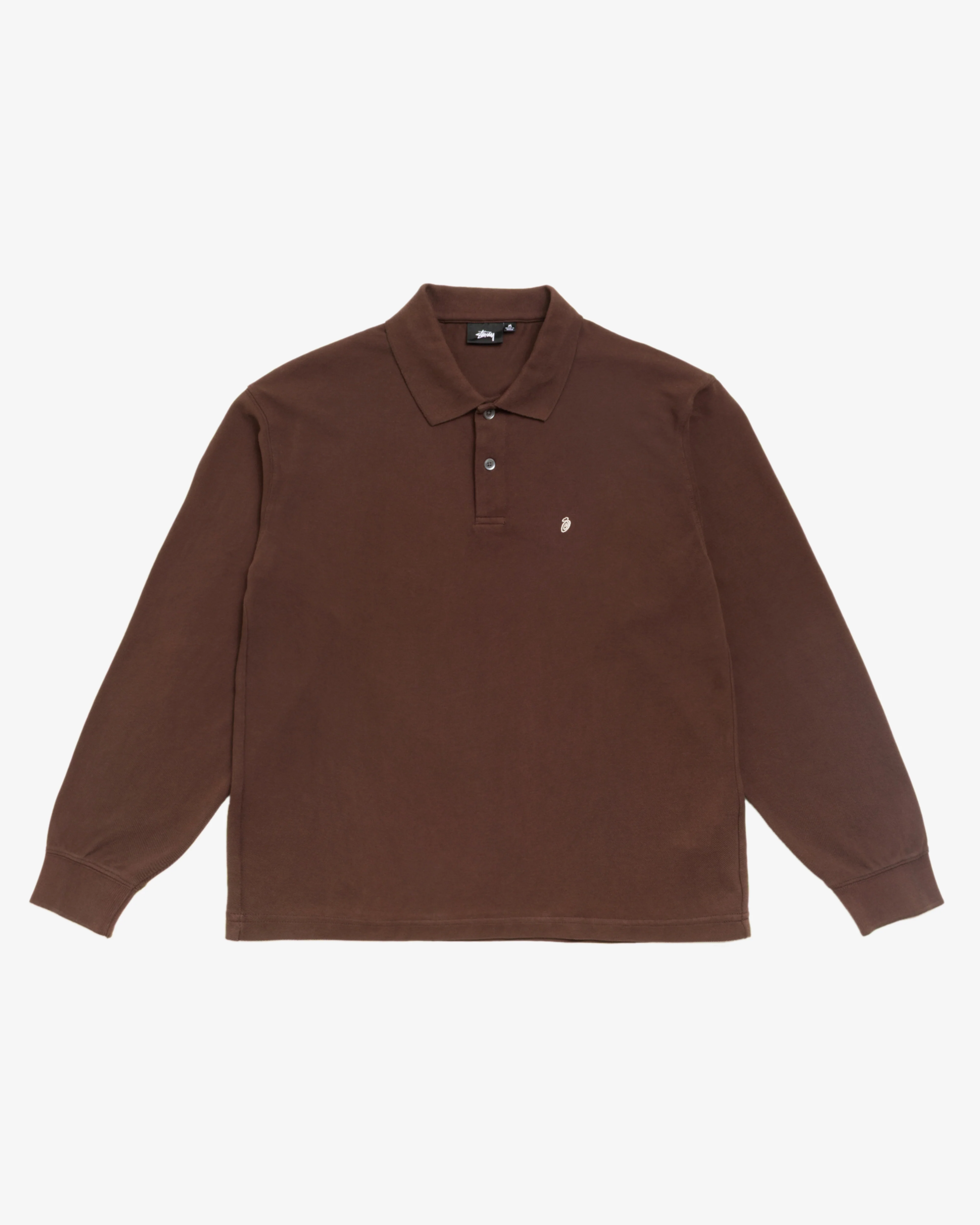 Stüssy - Men's Classic LS Pique Polo - (Brown)