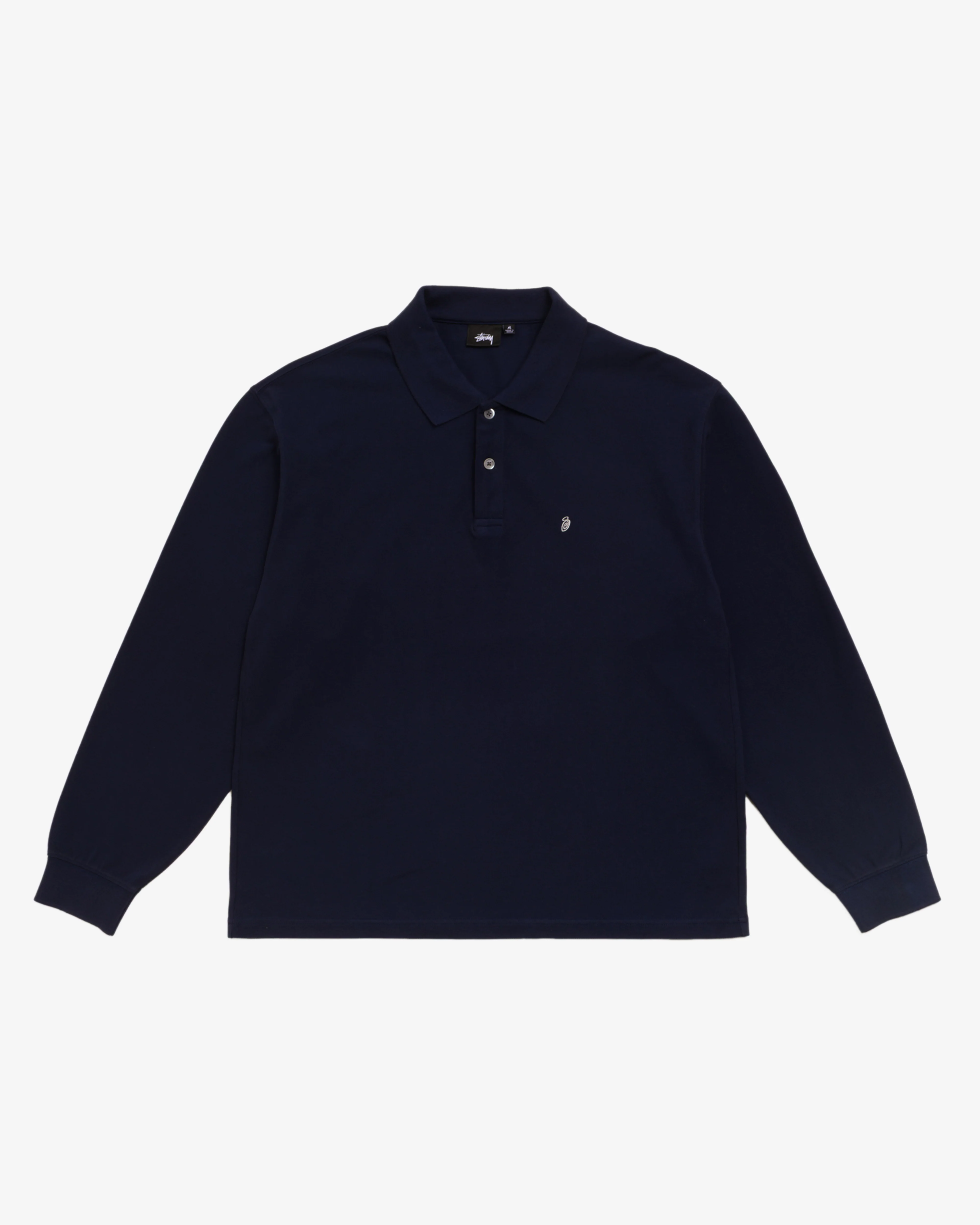 Stüssy - Men's Classic LS Pique Polo - (Navy)