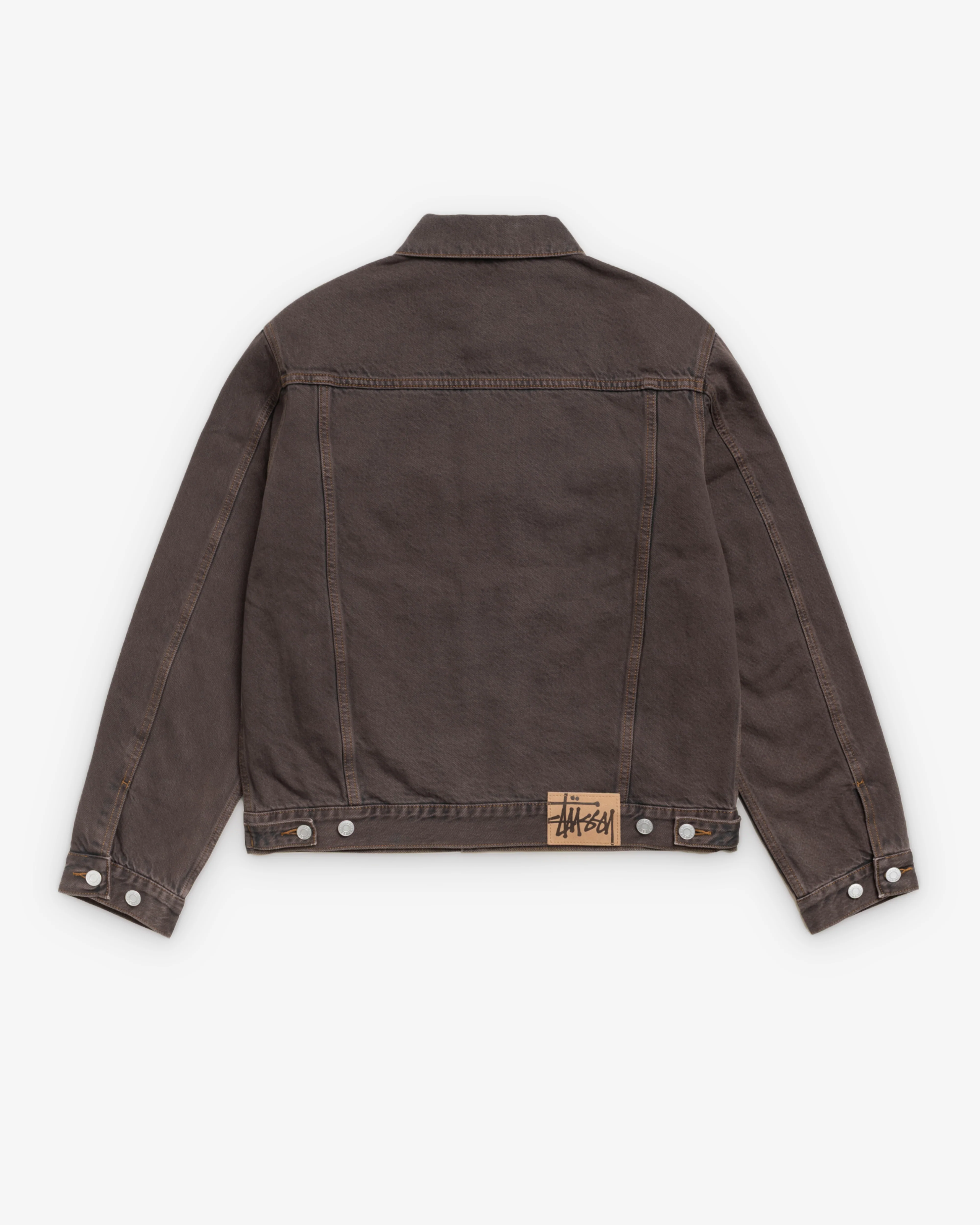 Stüssy - Men's Lined Trucker Resin Denim - (Brown)