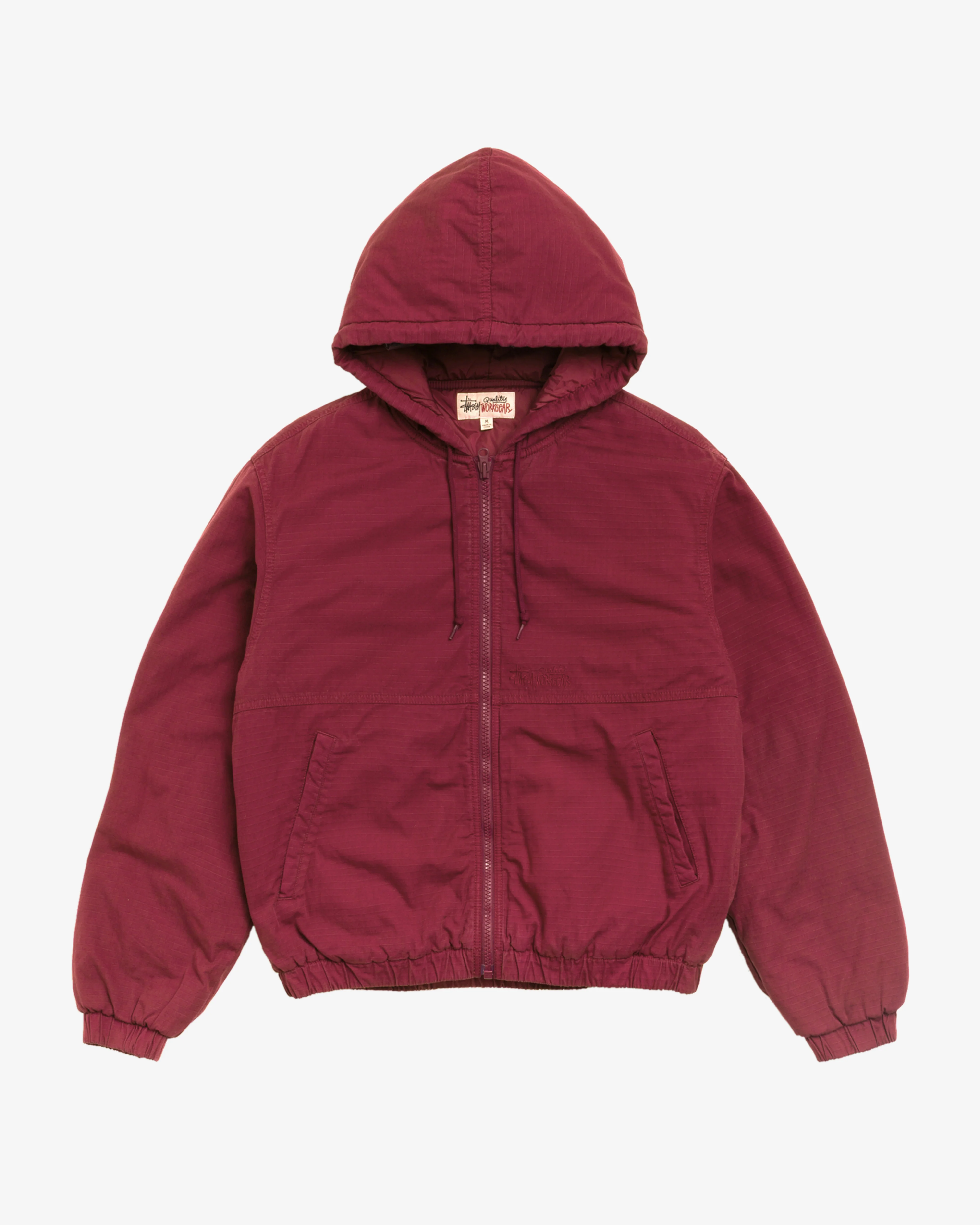 Stüssy - Men's Ripstop Work Jacket - (Burgundy)
