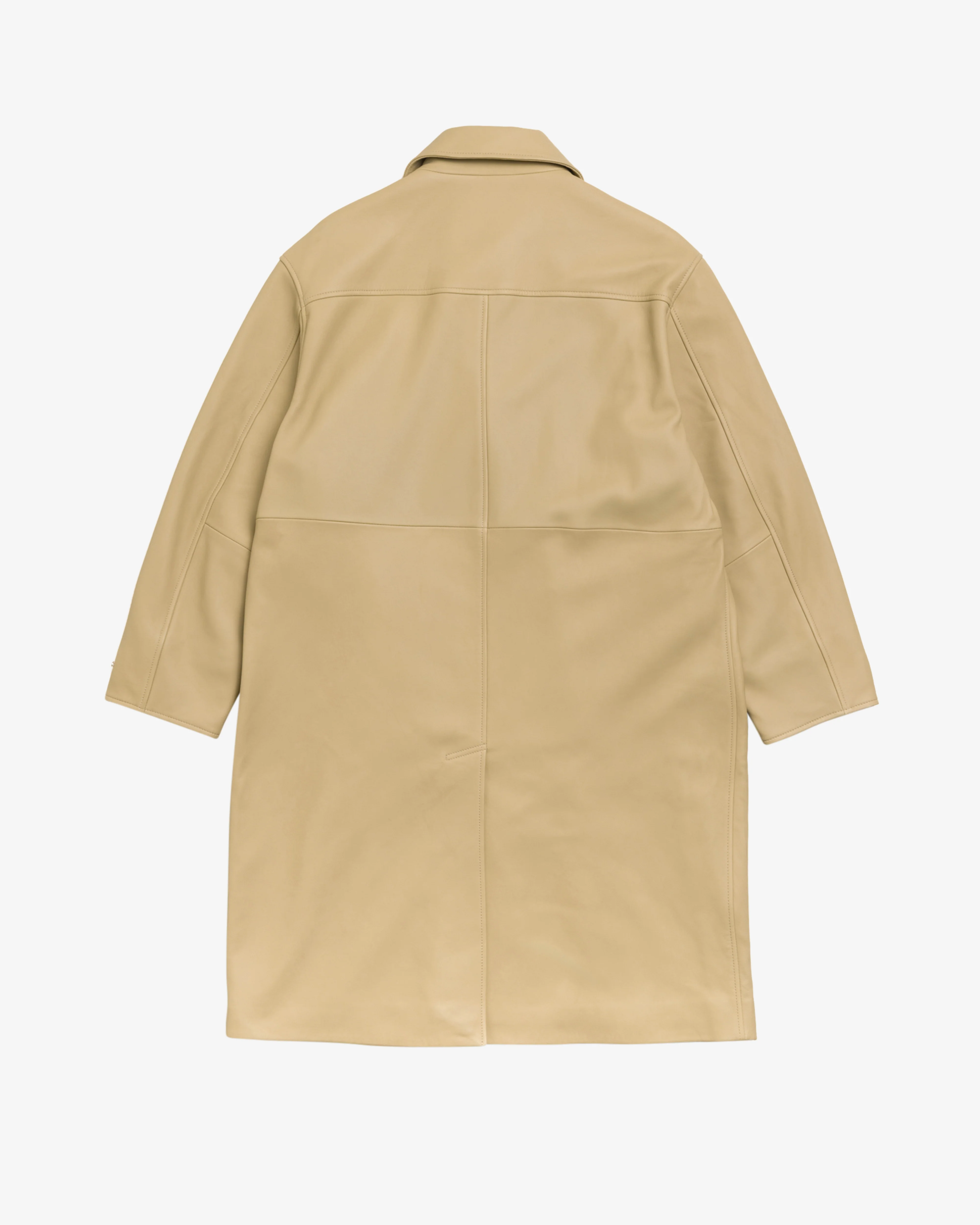 Stüssy - Men's Leather Duster - (Sand)