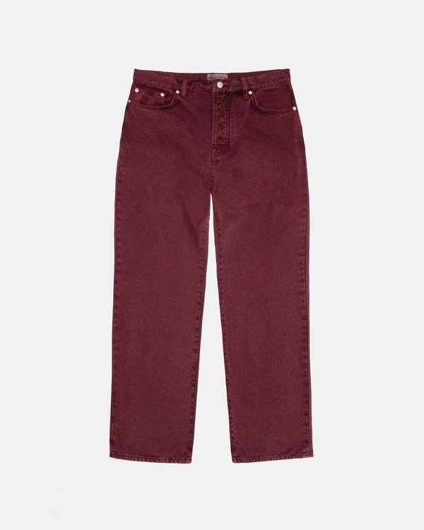 Stüssy - Men
s Classic Jeans Washed Canvas - (Wine)