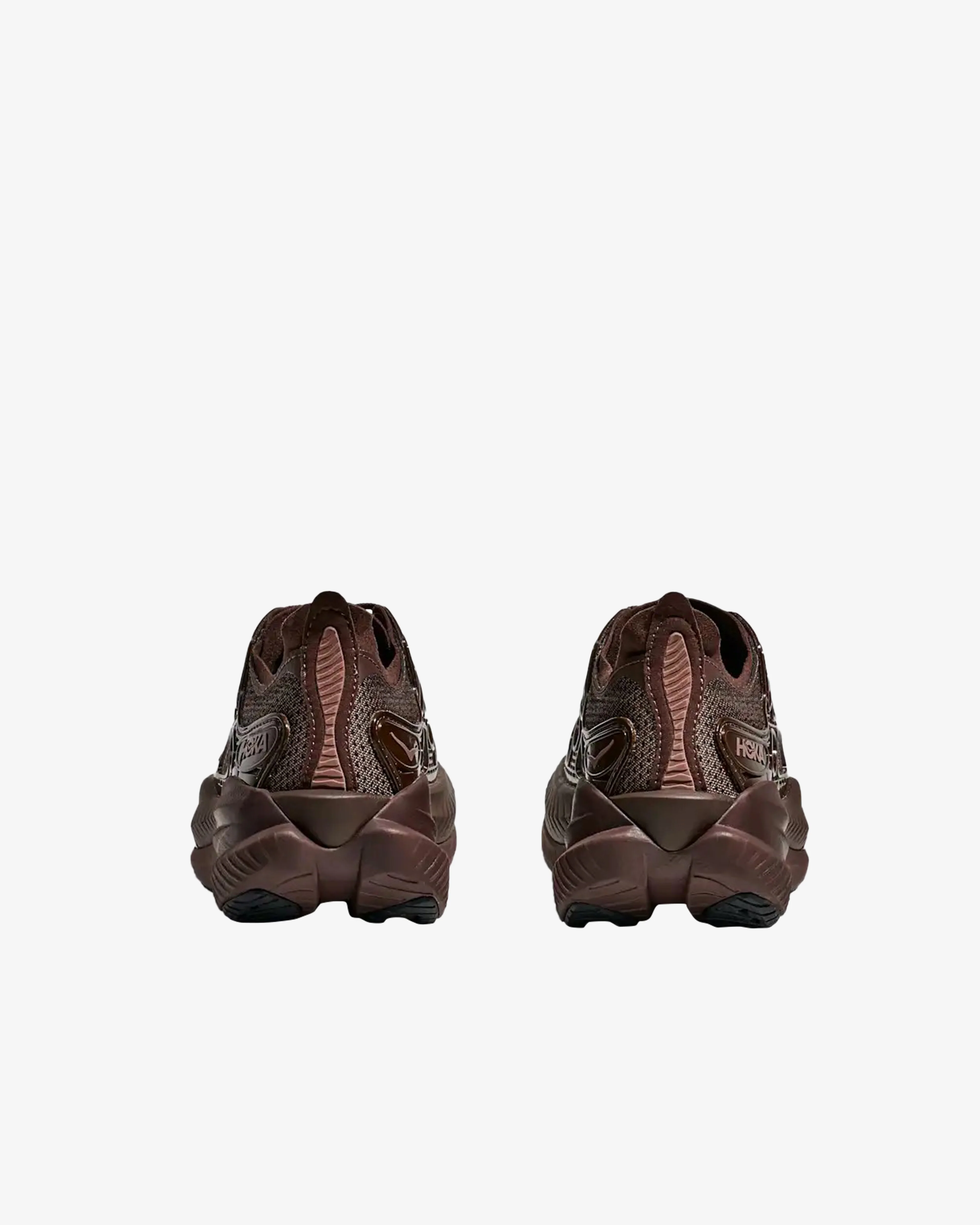 Hoka - Men's U Mach X Caged Sneakers - (Walnut/Soaring Blue)