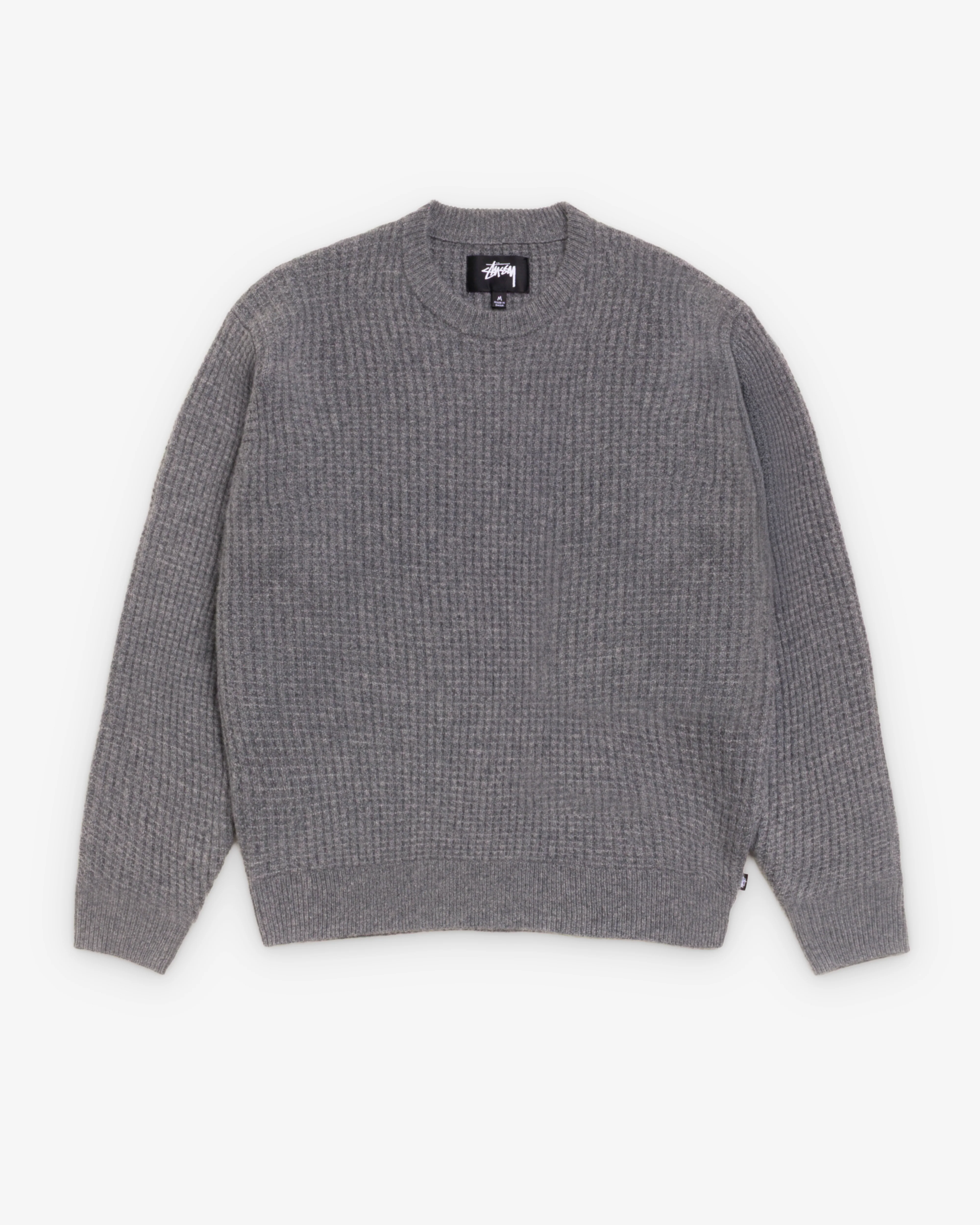 Stüssy - Men's Waffle Cashmere Sweater - (Charcoal)