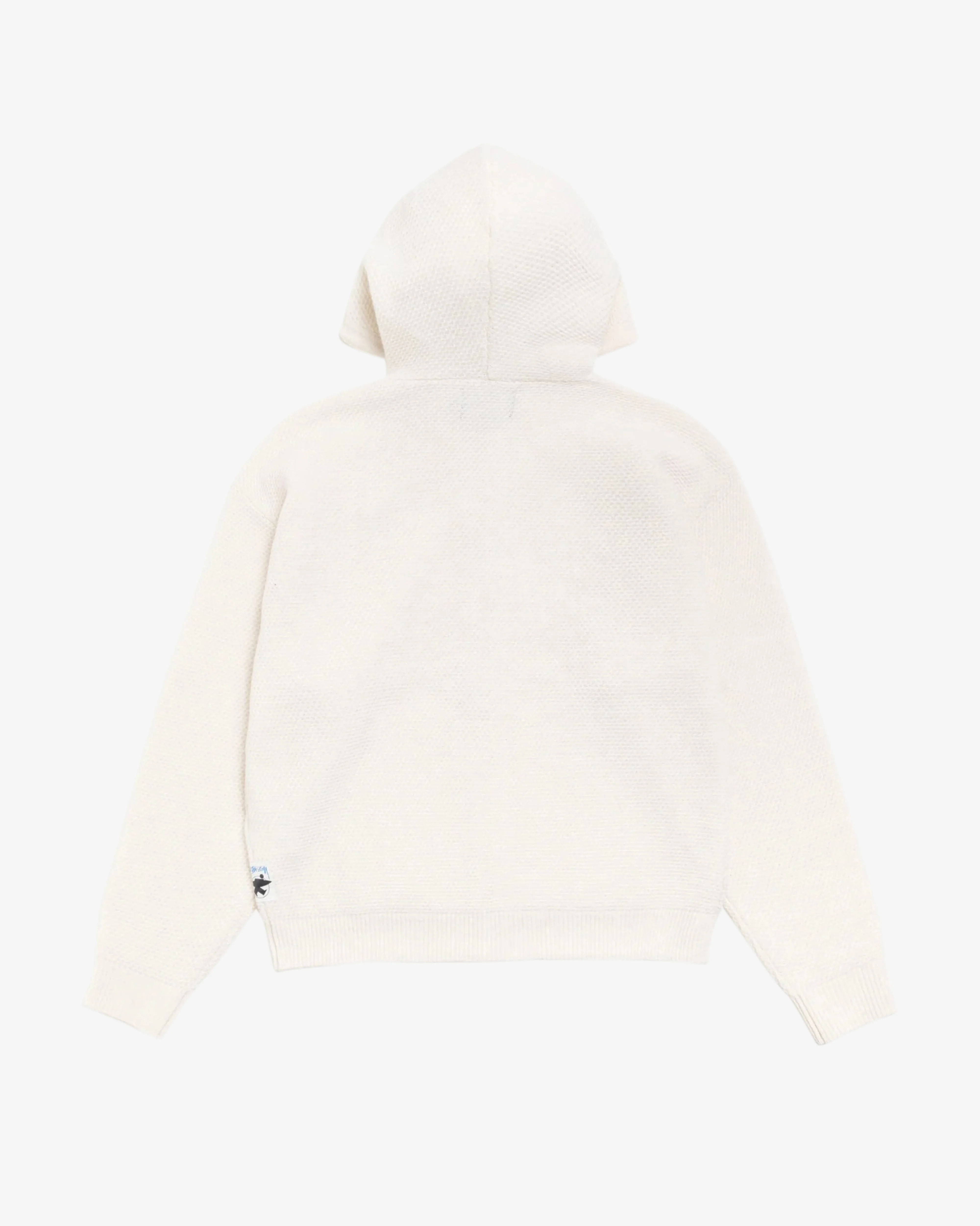 Stüssy - Men's Textured Zip Hooded Sweater - (Bone)