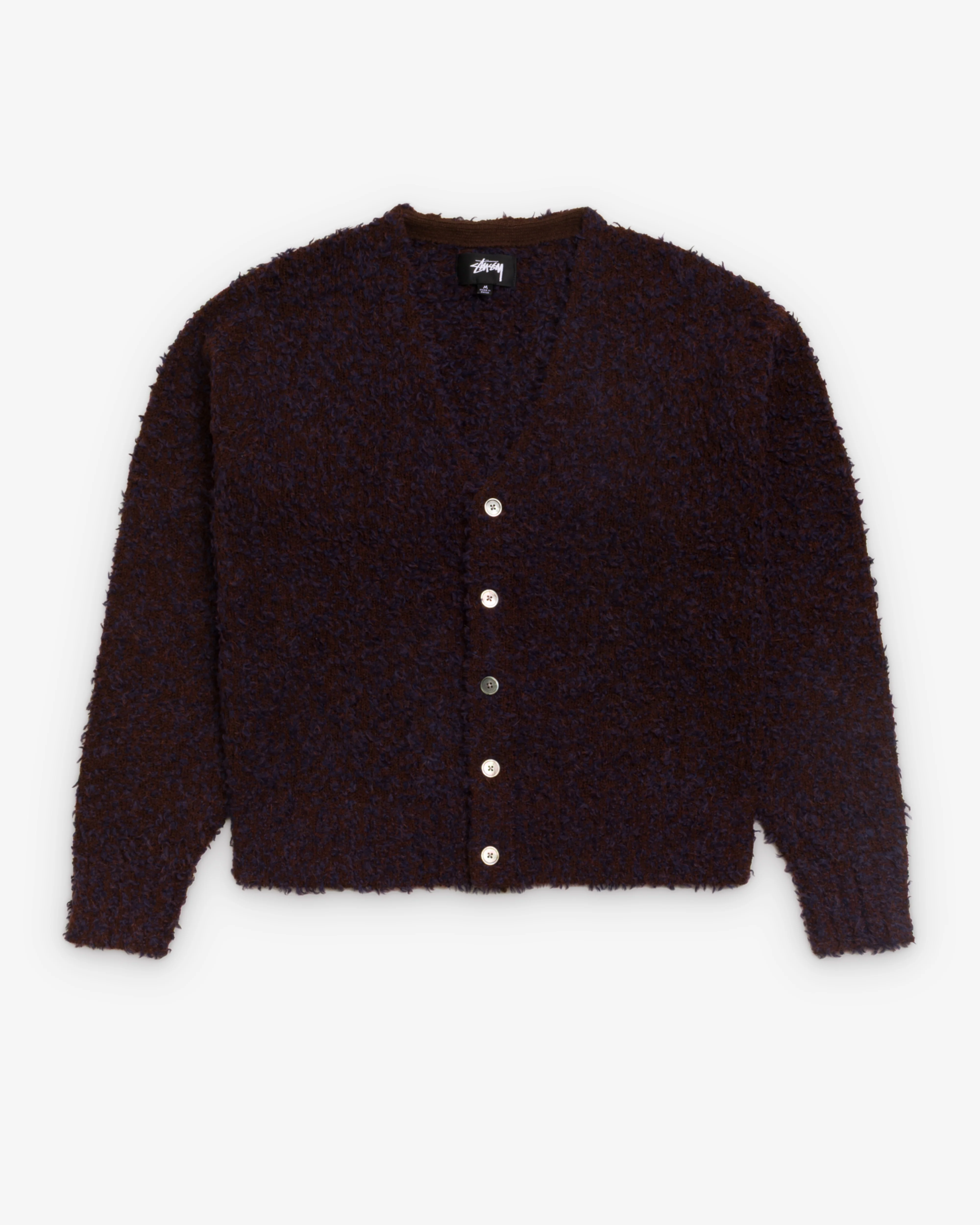 Stüssy - Men's Textured Cardigan - (Natural Brown)