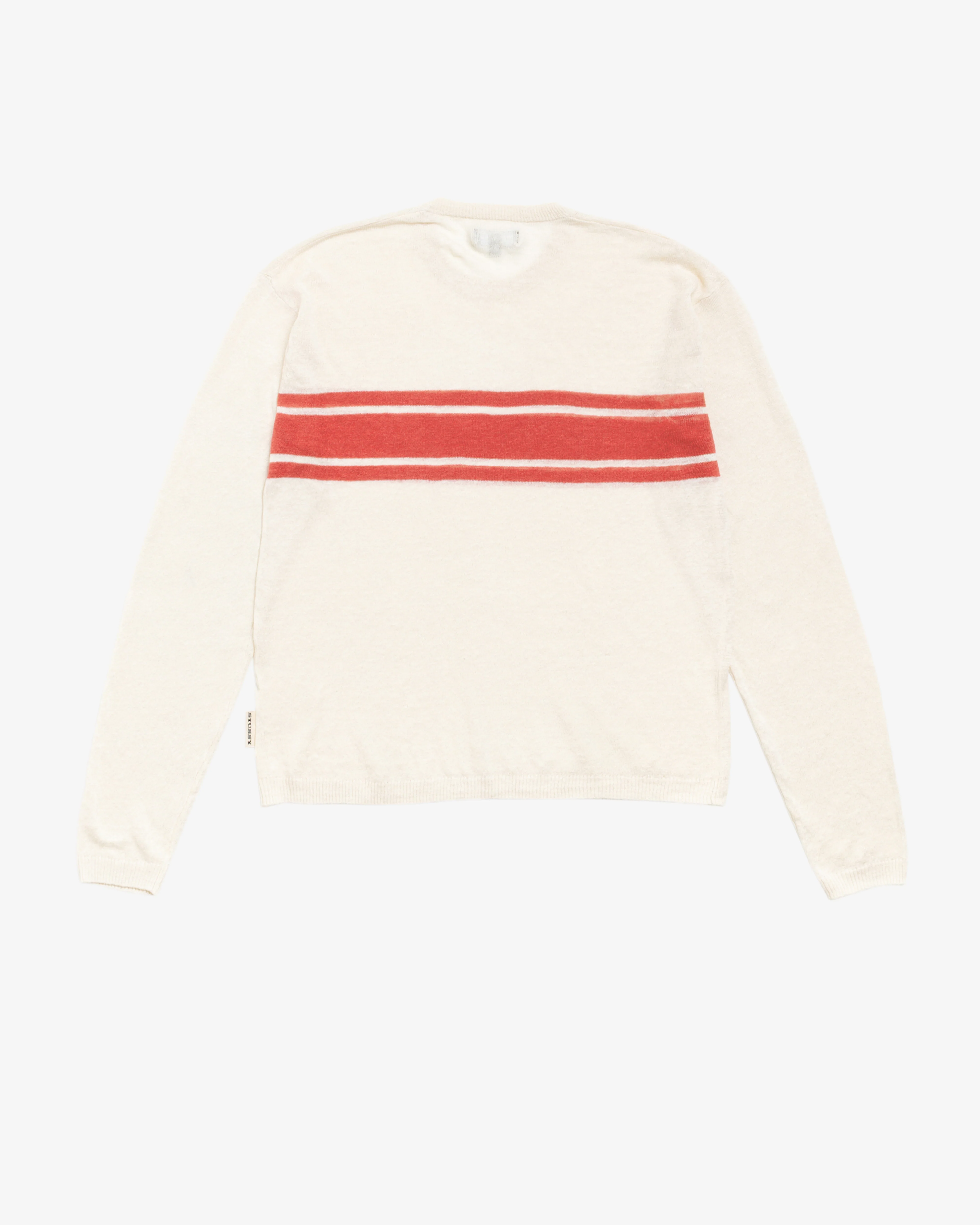 Stüssy - Men's Striped Long Sleeve Sweater - (Bone)