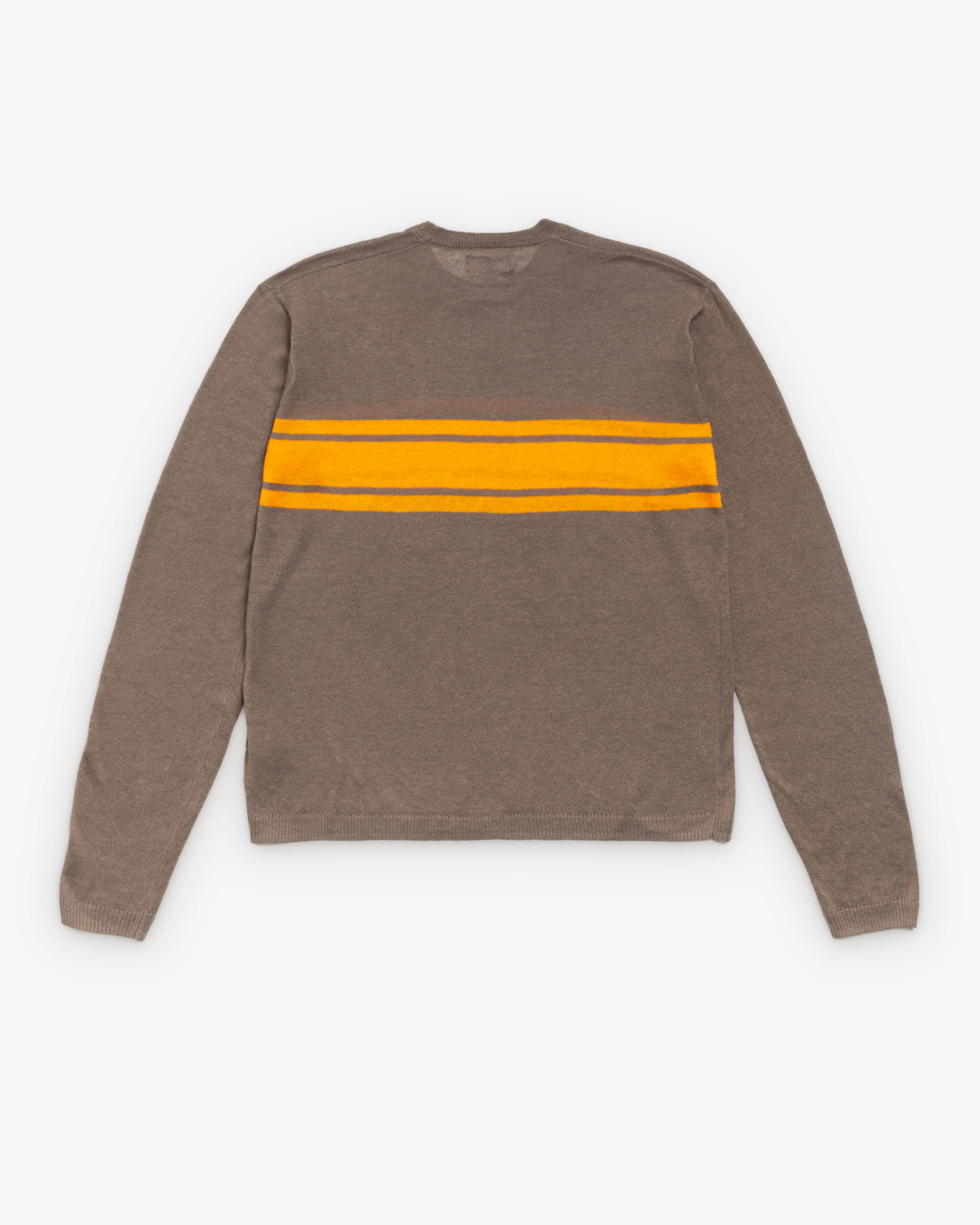 Stüssy - Men's Striped Long Sleeve Sweater - (Brown)