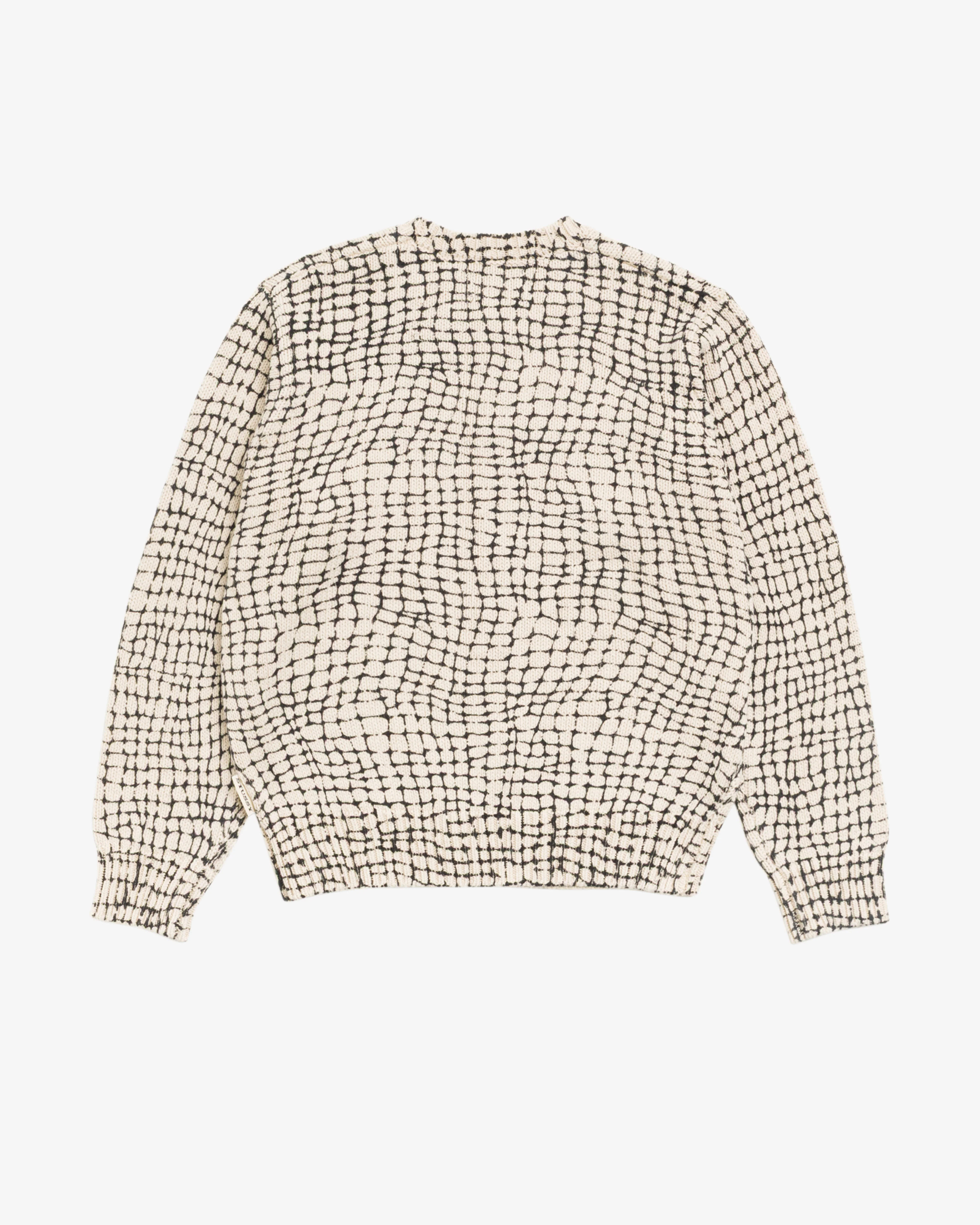 Stüssy - Men's Mesh Print Sweater - (Natural/Black)