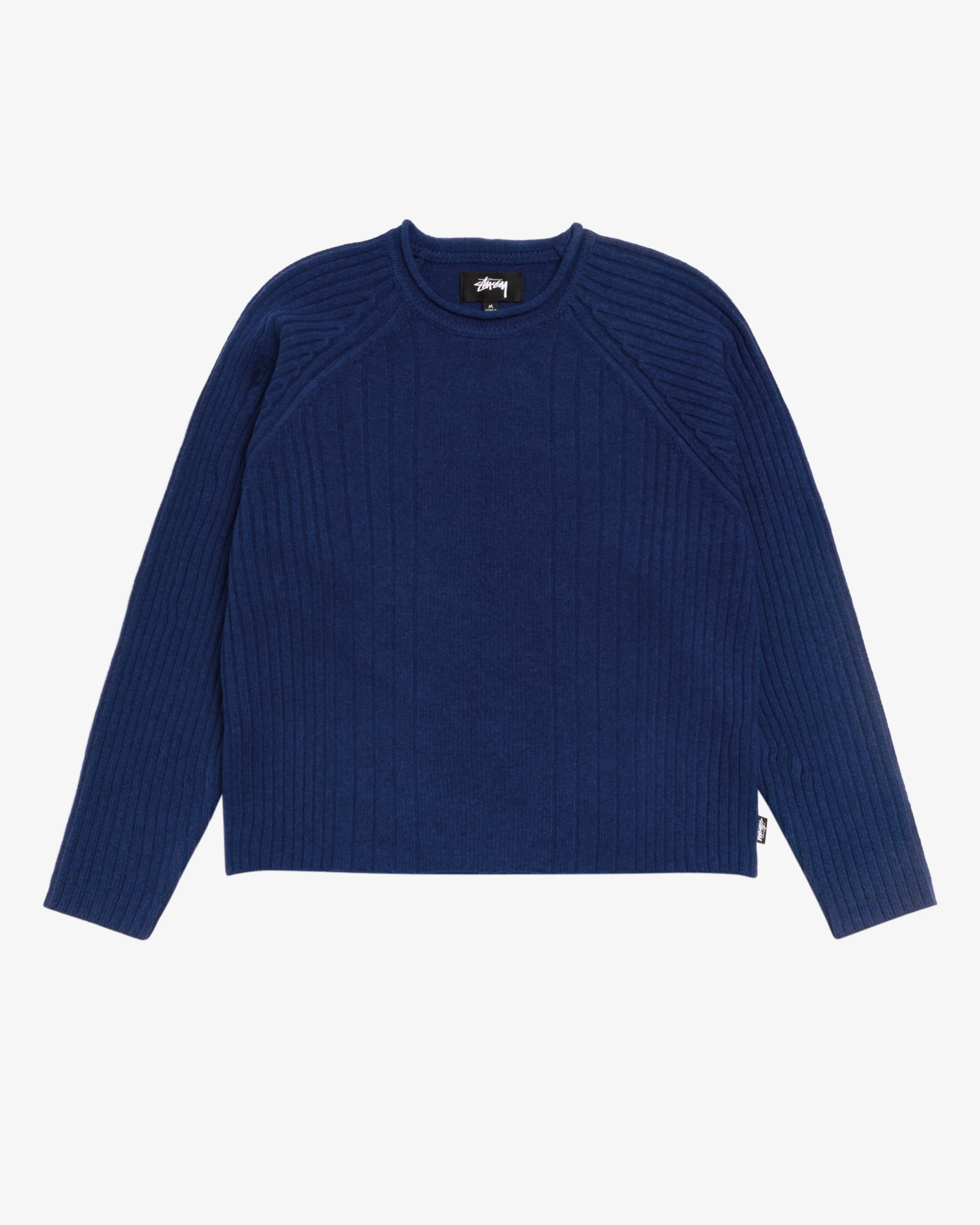 Stüssy - Men's Merino Roll Neck Sweater - (Blue)