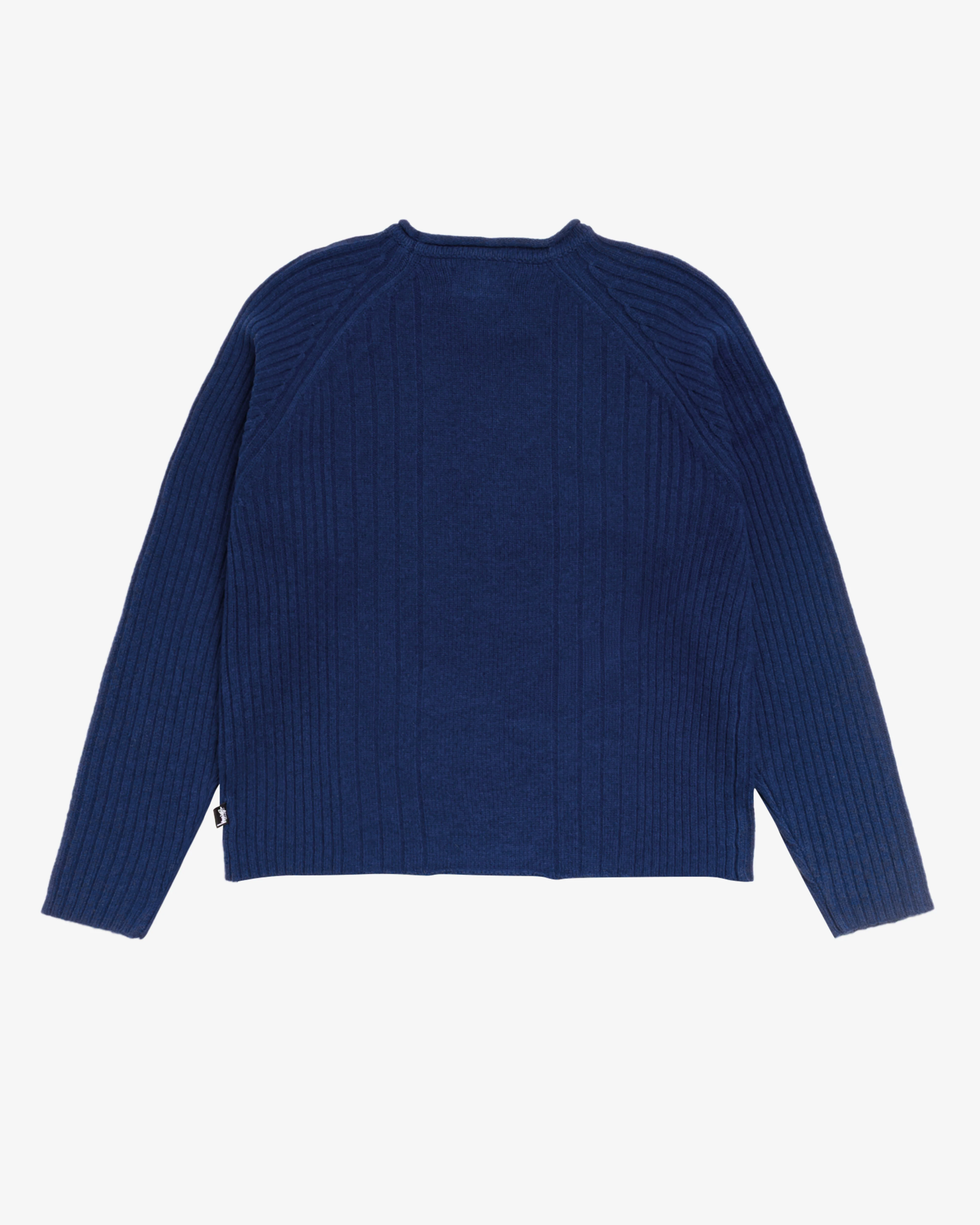 Stüssy - Men's Merino Roll Neck Sweater - (Blue)