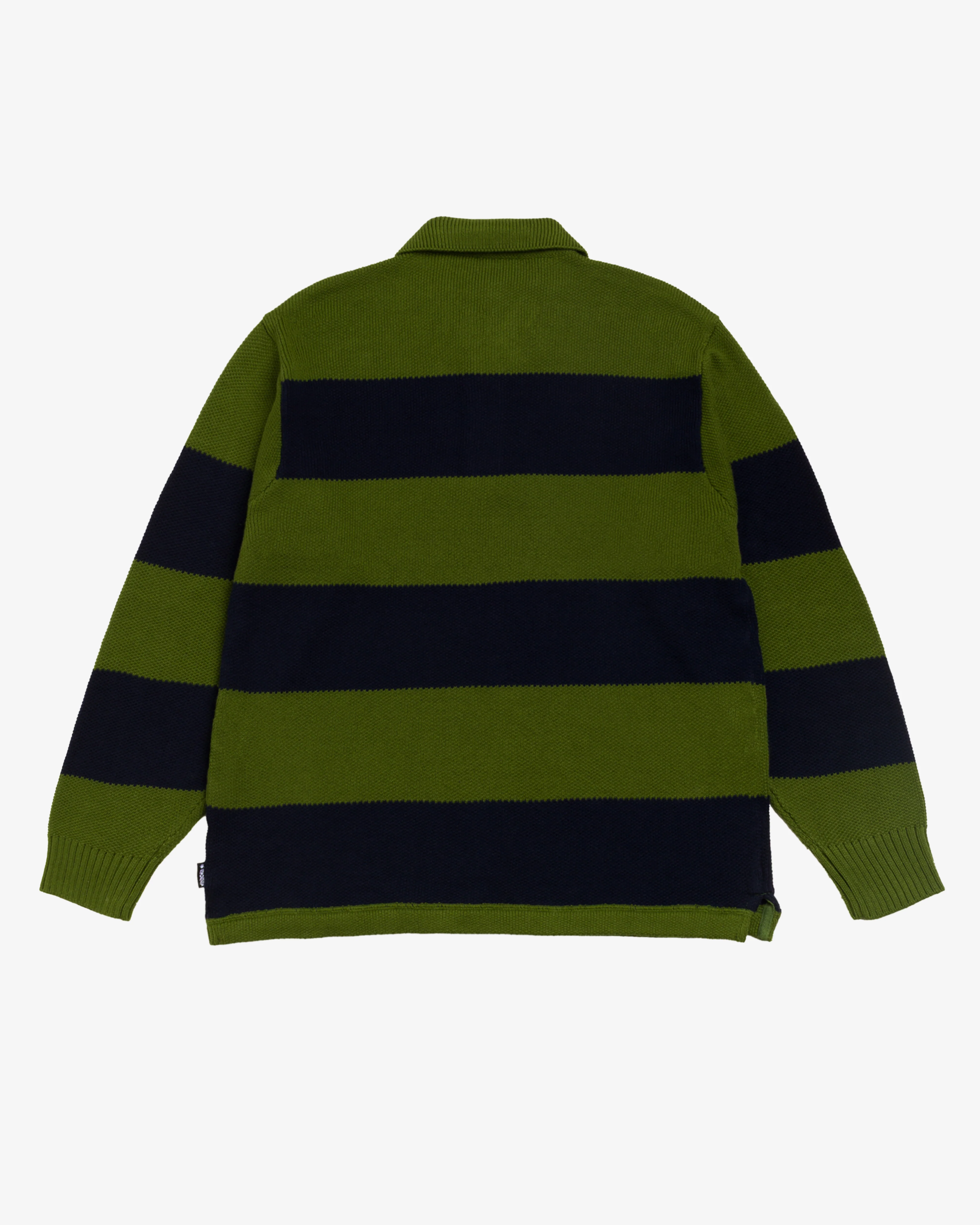 Stüssy - Pique Knit Striped Rugby - (Olive)