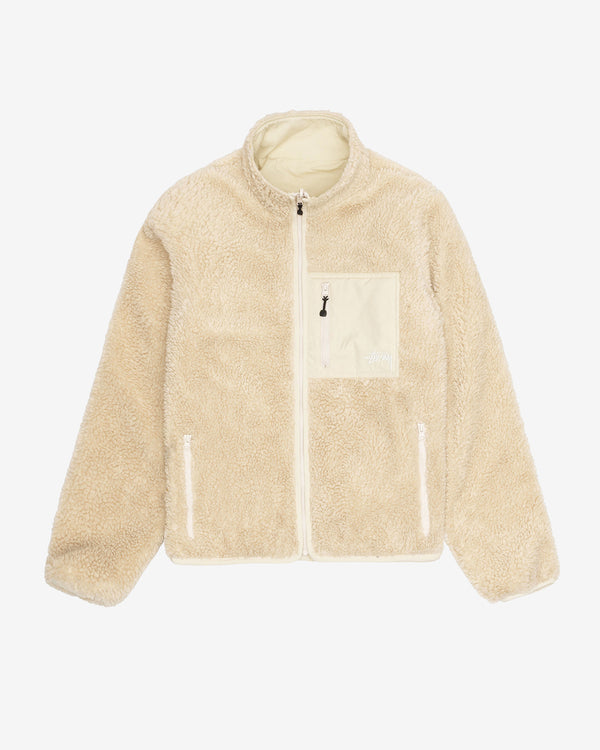 Stüssy - Men
s Sherpa Reversible Jacket - (Natural)