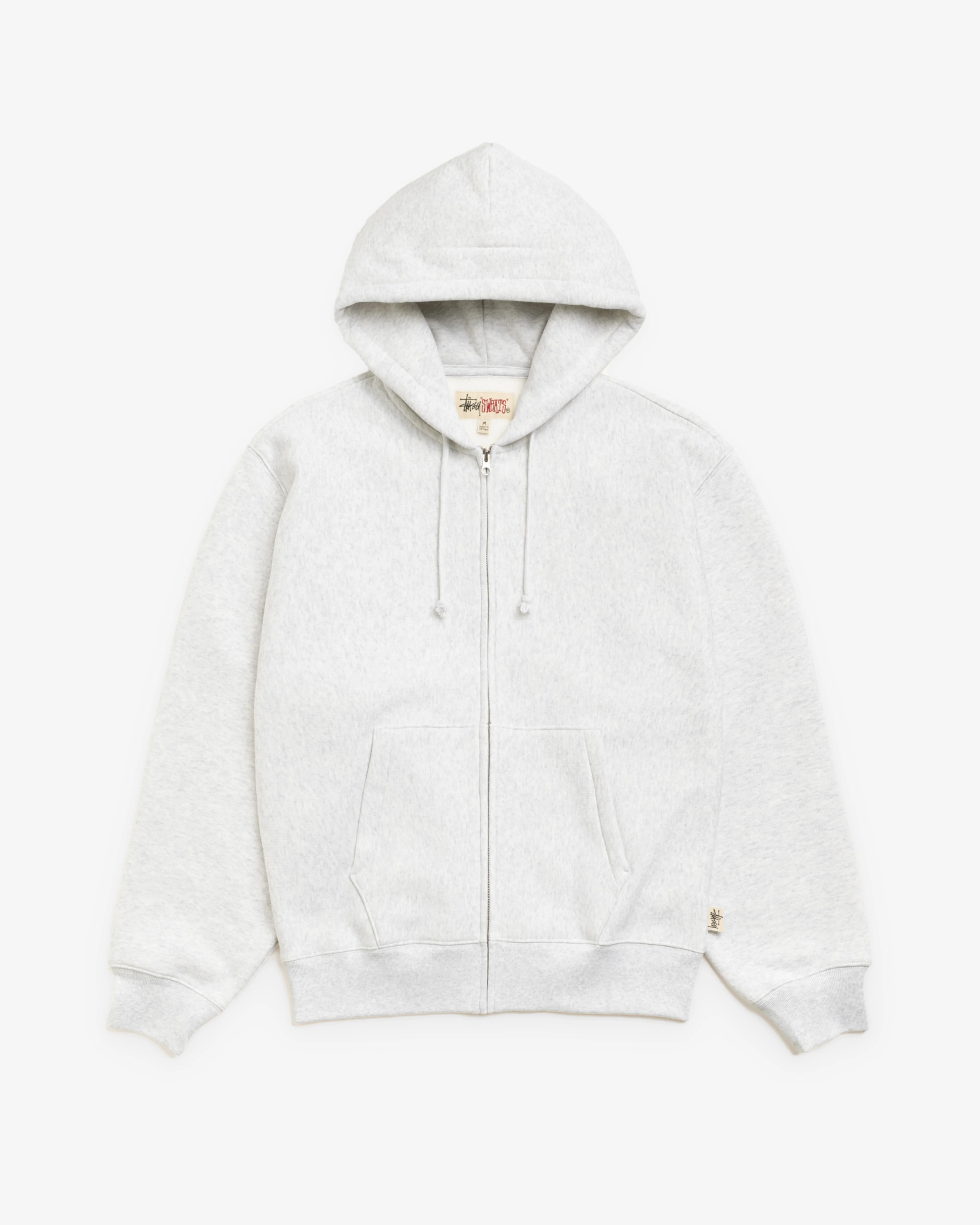 Stüssy - Men's Fleece Zip Hoodie - (Ash Heather)