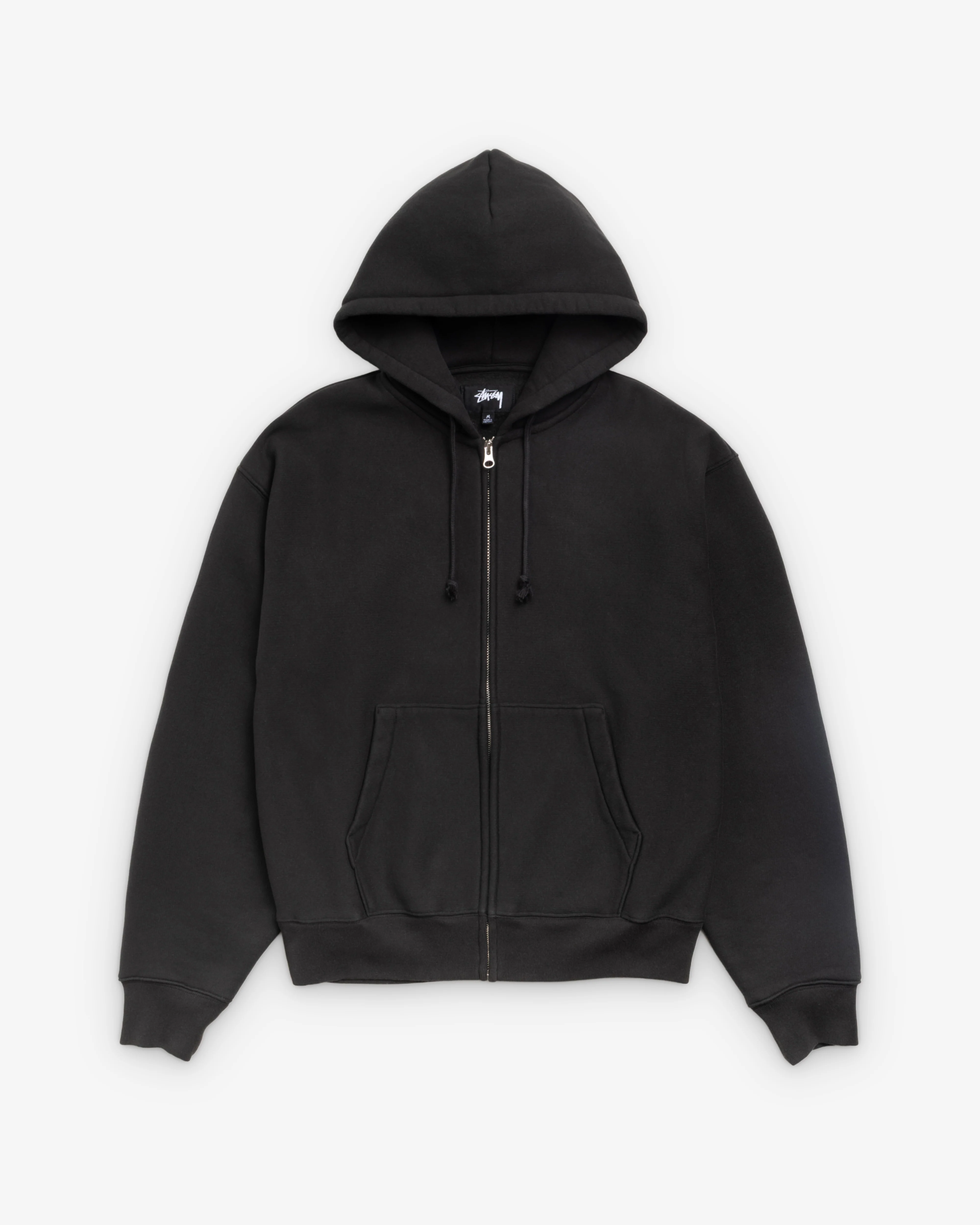 Stüssy - Men's Cursive Applique Zip Hood - (Black)