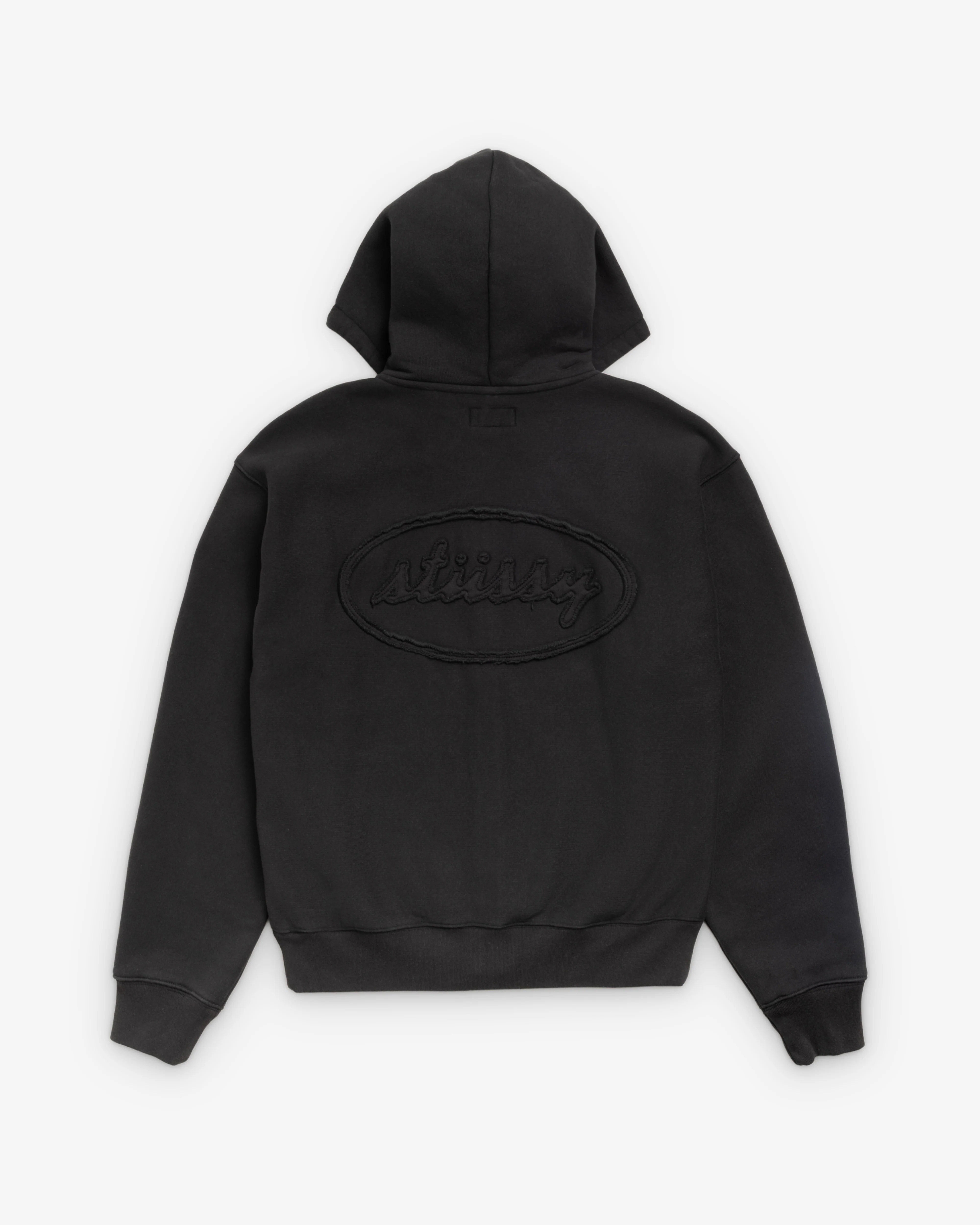 Stüssy - Men's Cursive Applique Zip Hood - (Black)