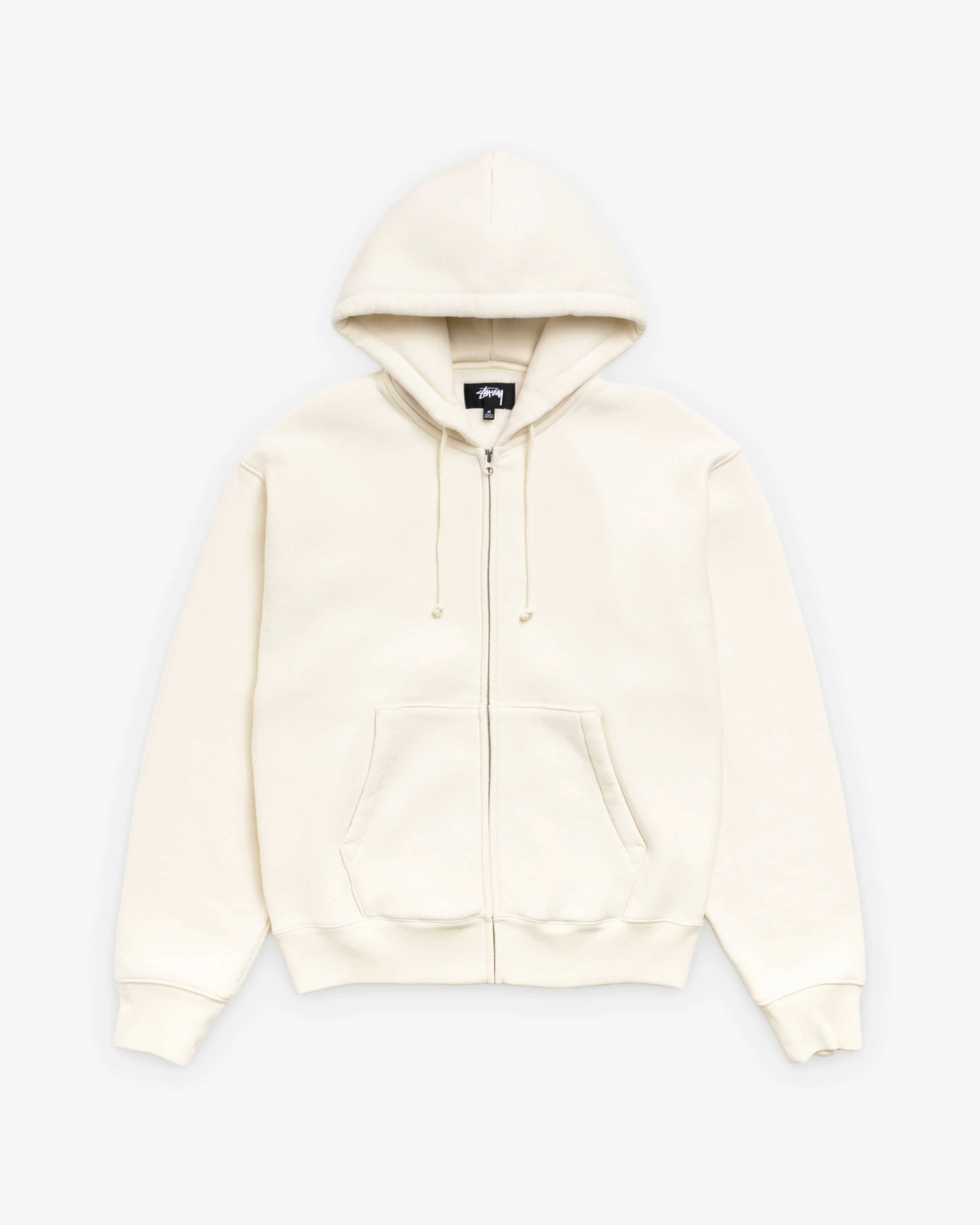 Stüssy - Men's Cursive Applique Zip Hood - (Natural)