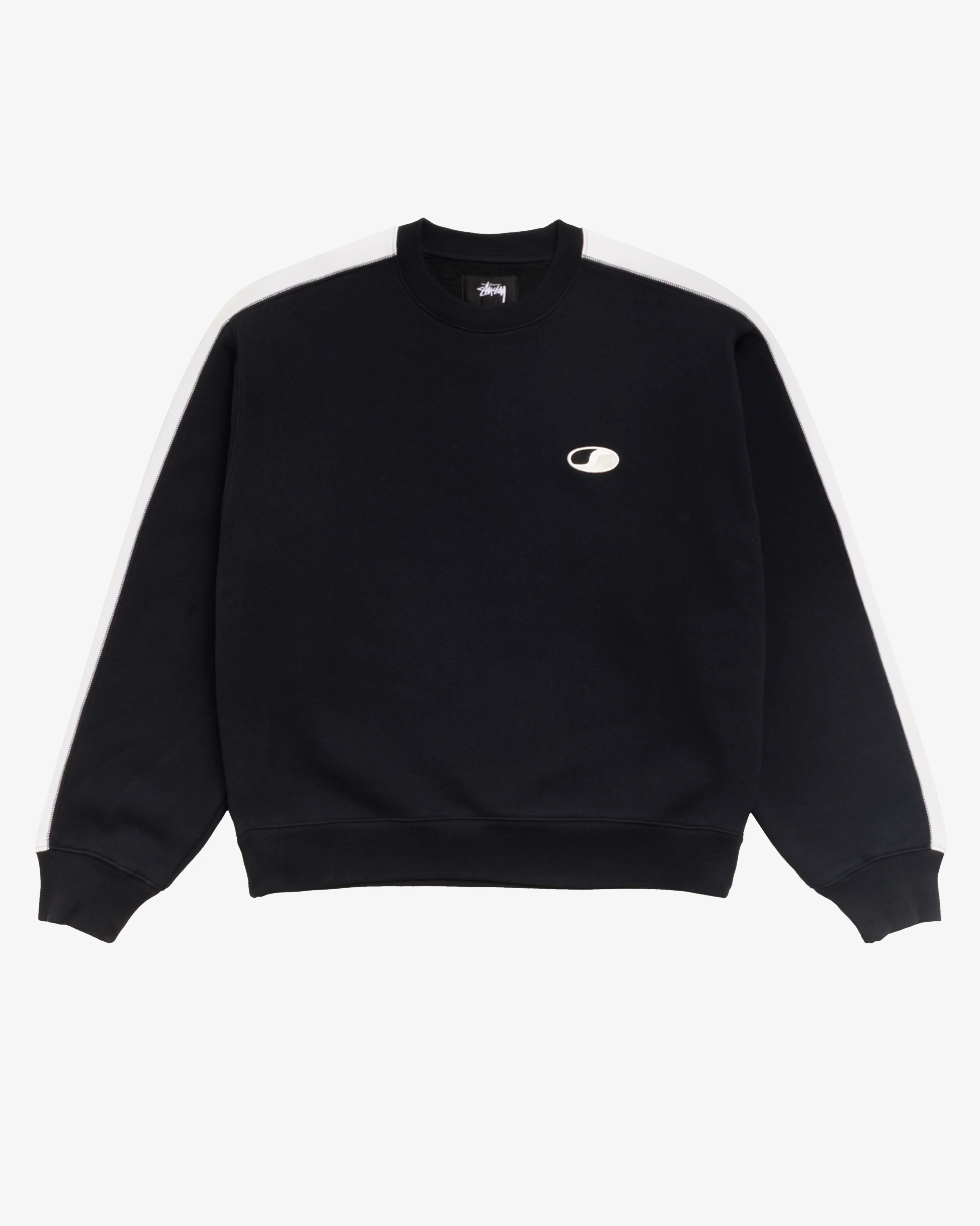 Stüssy - Men's Paneled Stripe Crewneck - (Black)