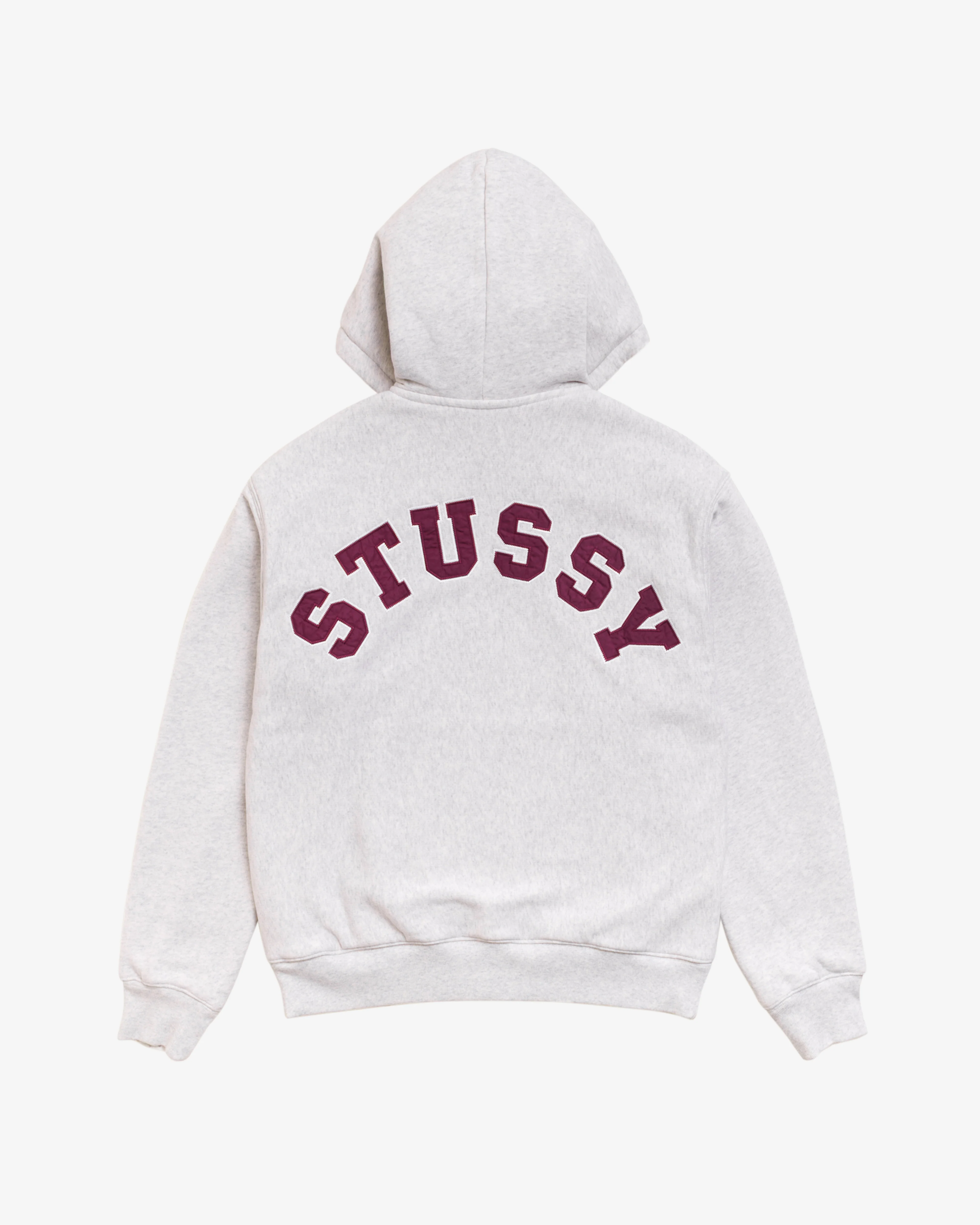 Stüssy - Men's Double Faced Zip Hoodie - (Ash Heather)