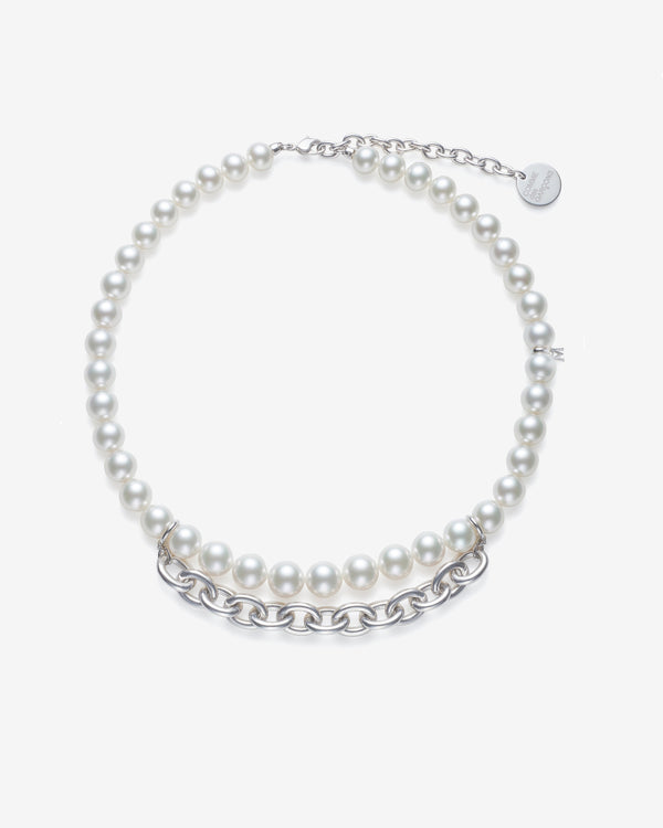 Comme des Garçons - Mikimoto Chain Necklace - (Silver)