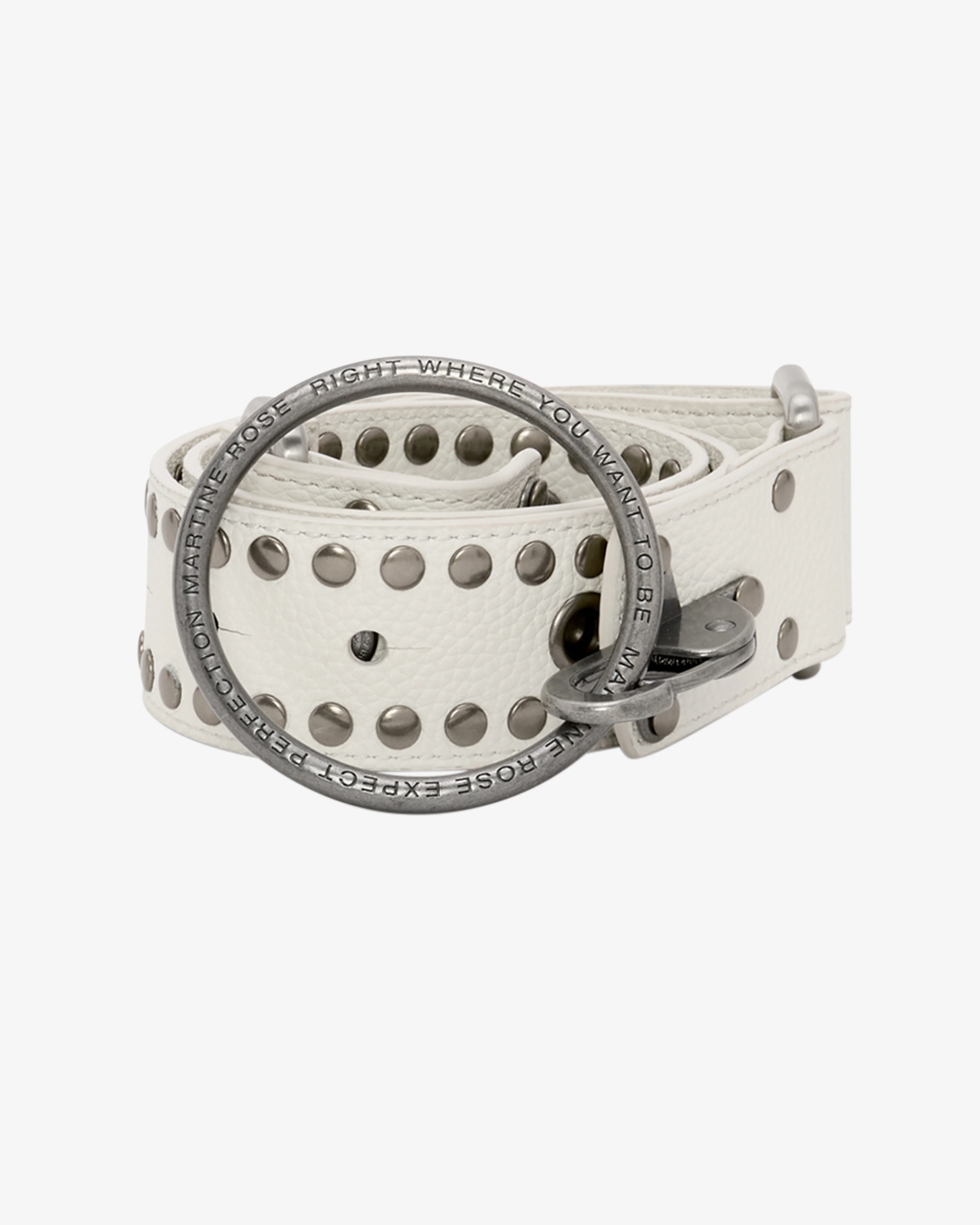 Martine Rose - Women's Studded Belt - (White)