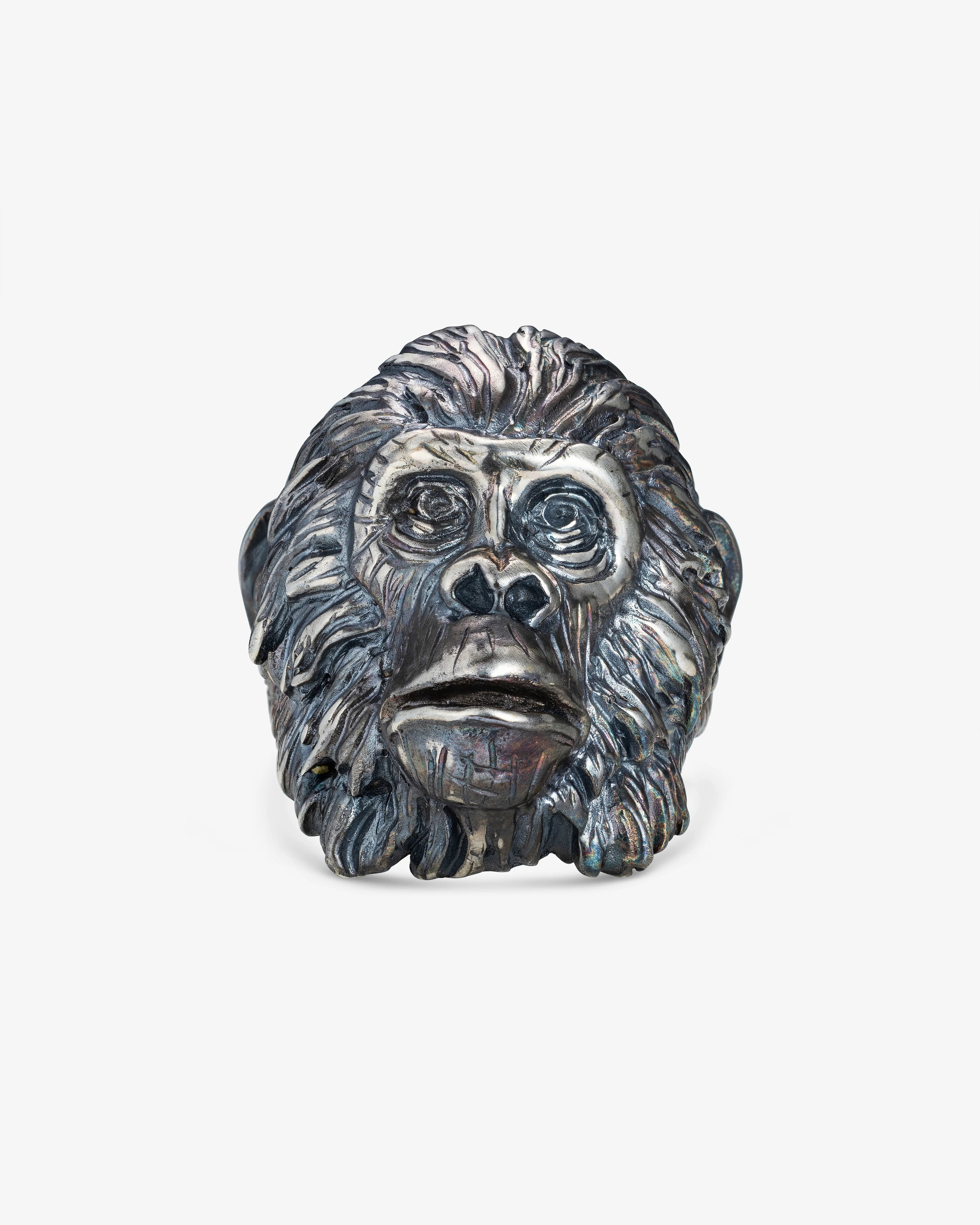 13 Lucky Monkey - Men's Cornelius Ring - (Silver)