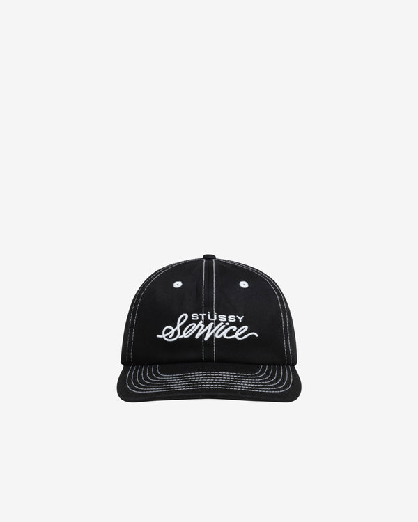 Stüssy - Men
s Mid Stüssy Service Strapback - (True Black)