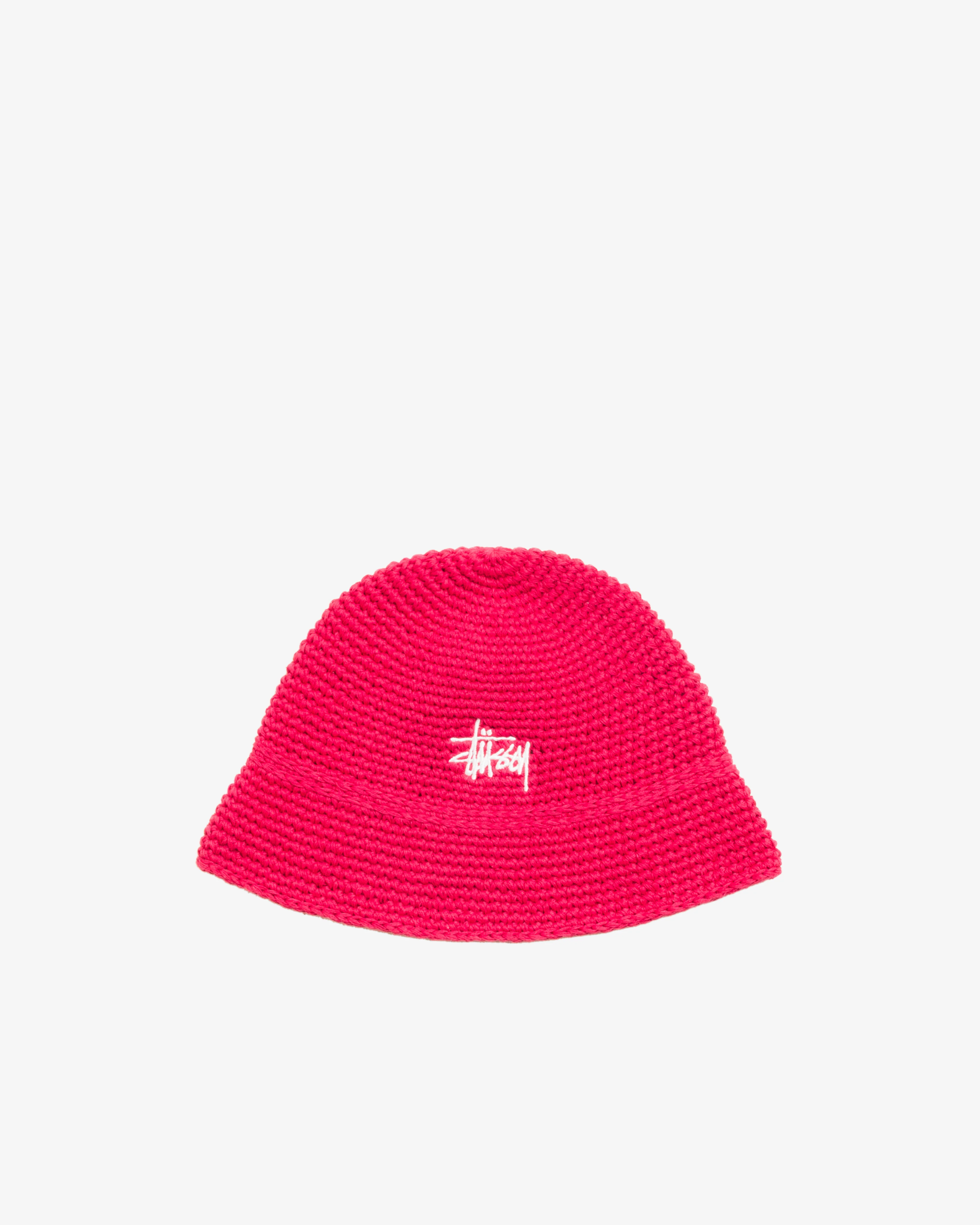 Stüssy - Men's Basic Linen Knit Bucket Hat - (Red)