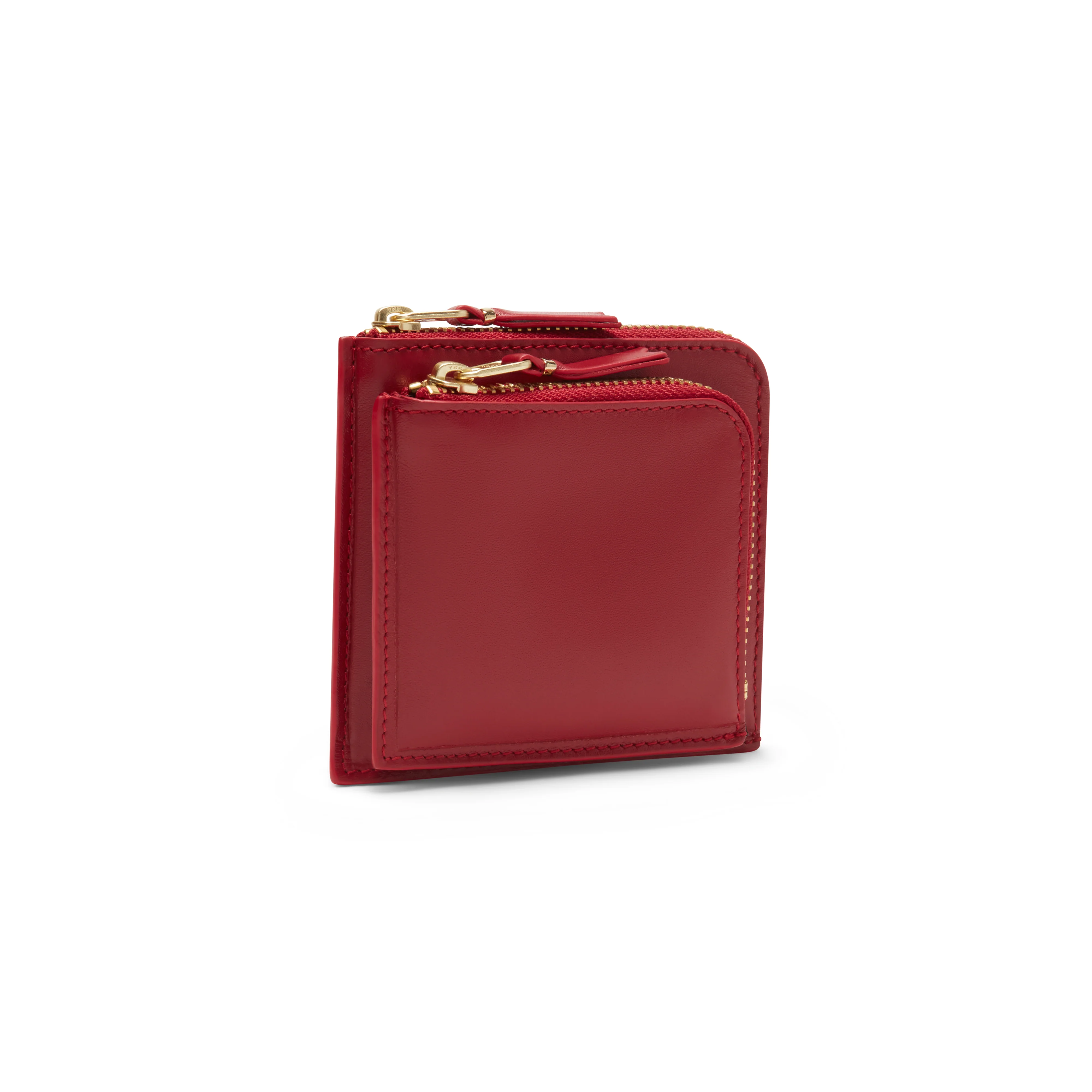CDG Wallet - Outside Pocket Zip Around Wallet - (Red SA3100)