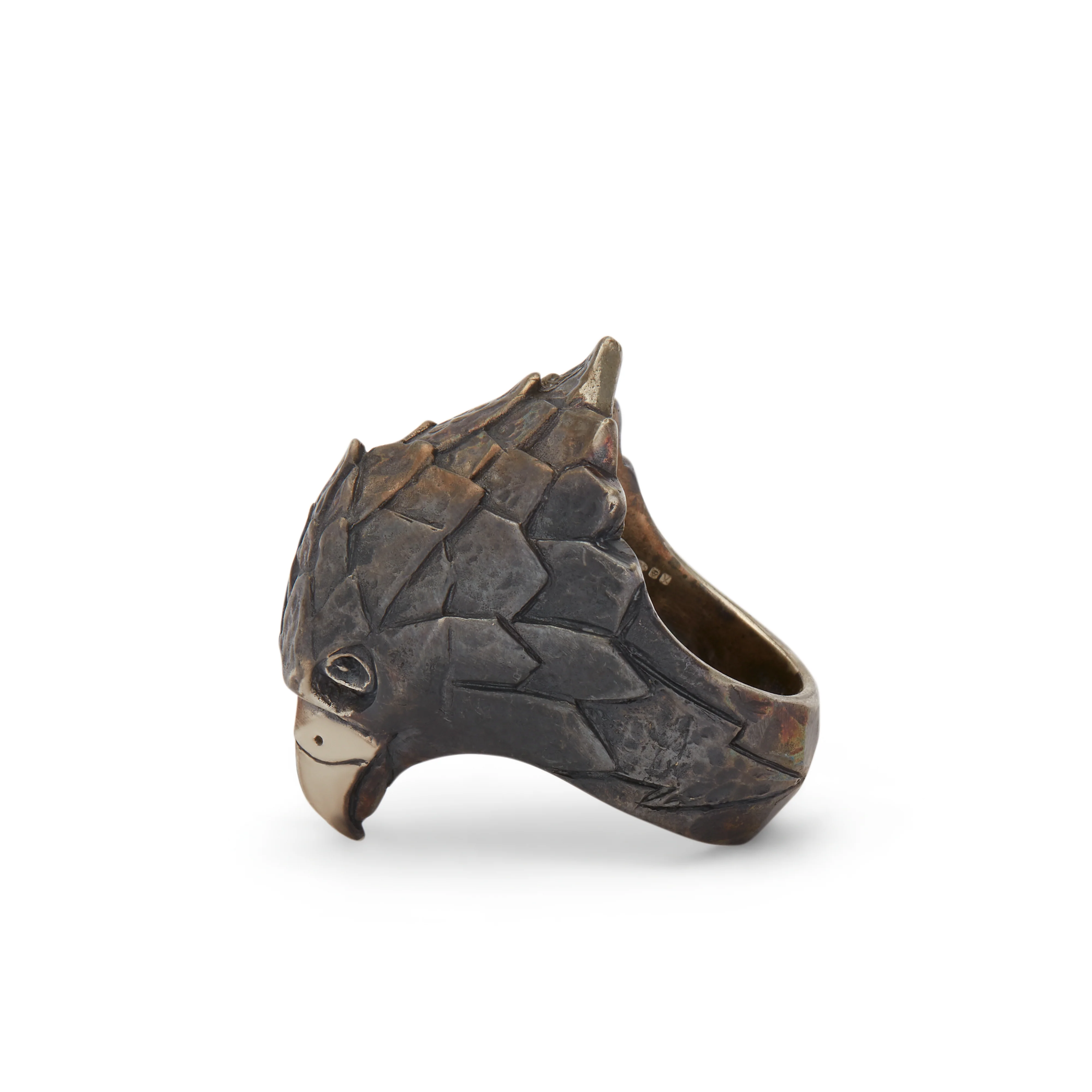 13 Lucky Monkey - Men's Hayabusa Ring - (Silver)