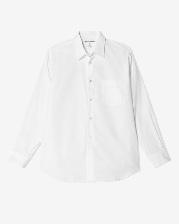 CDG Shirt Forever - Wide Classic Shirt - (White Plain)