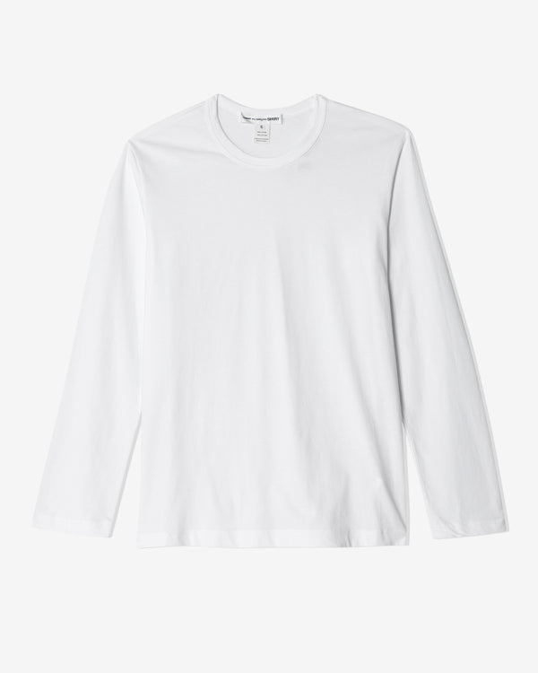 CDG Shirt Forever - Men
s Long Sleeve Tee Shirt - (White)