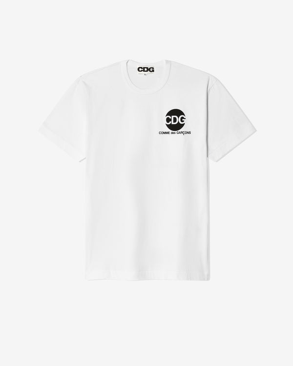 CDG - Circular Logo T-Shirt - (White)