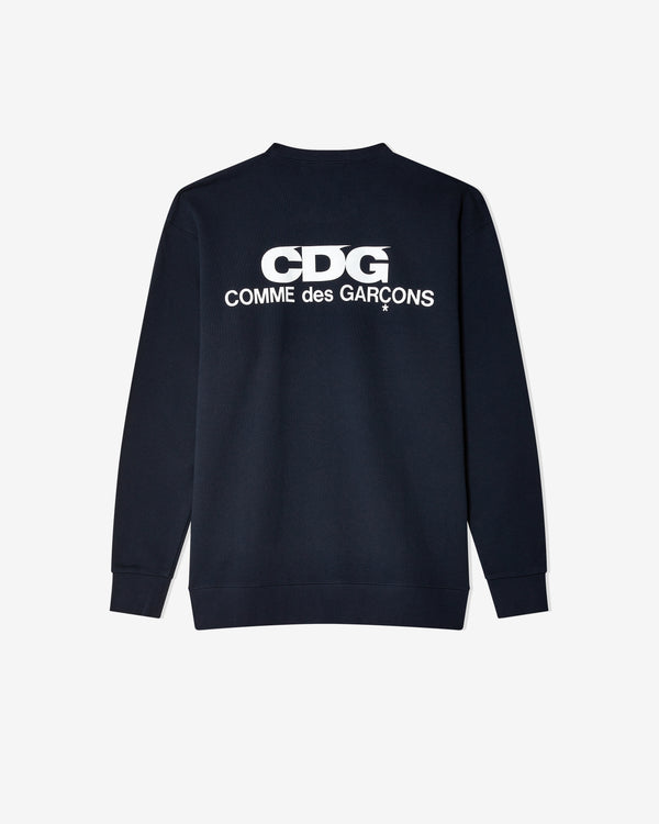 CDG - Logo Crew Neck Sweatshirt - (Navy)