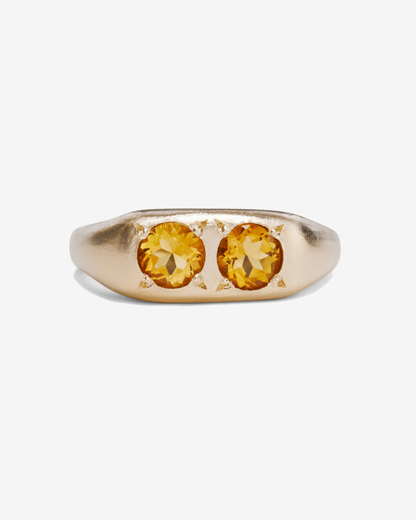 Seb Brown - Citrine Puff Pill - (9K Yellow Gold)