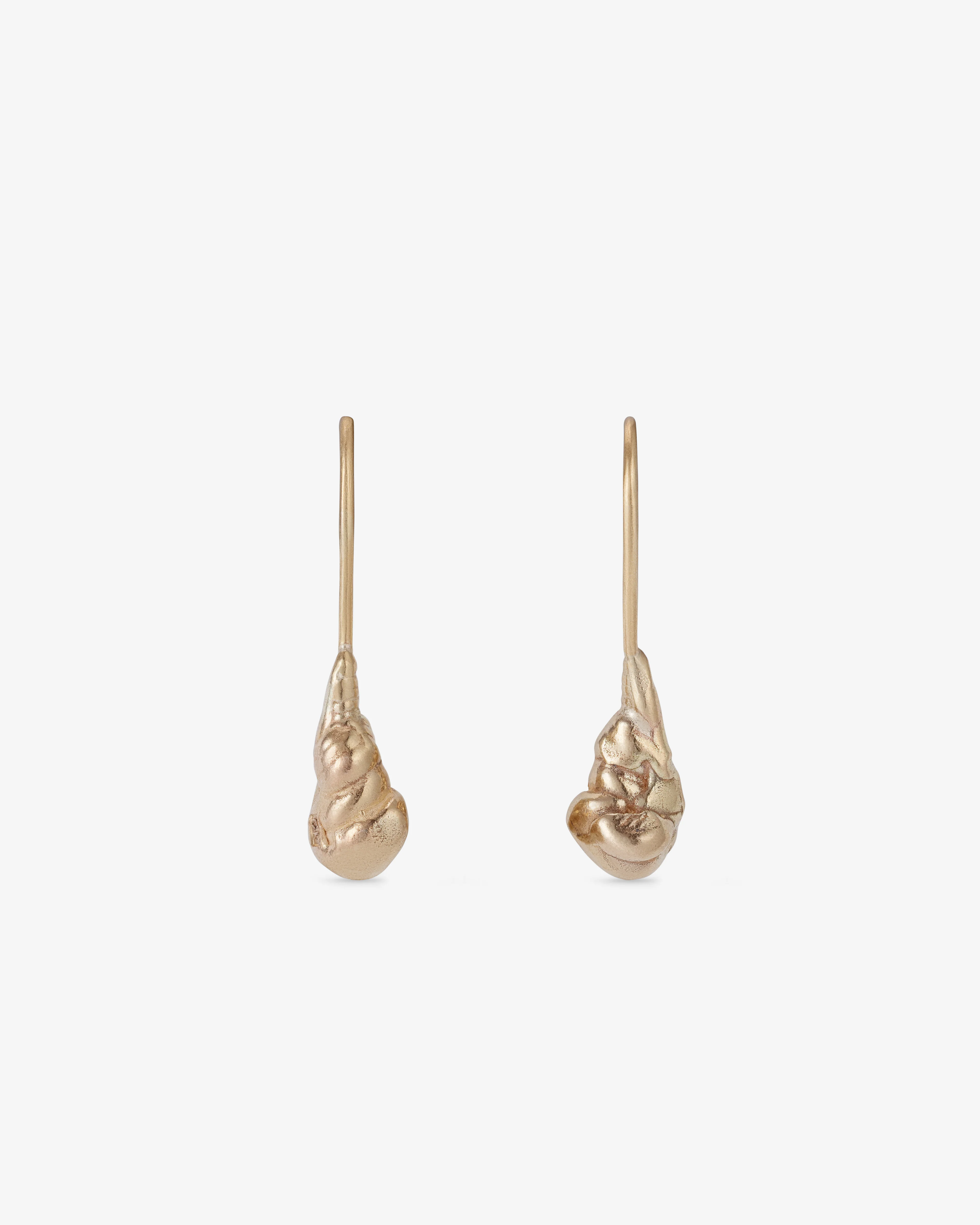Georgia Kemball - Women's Drop Earrings - (Yellow Gold)